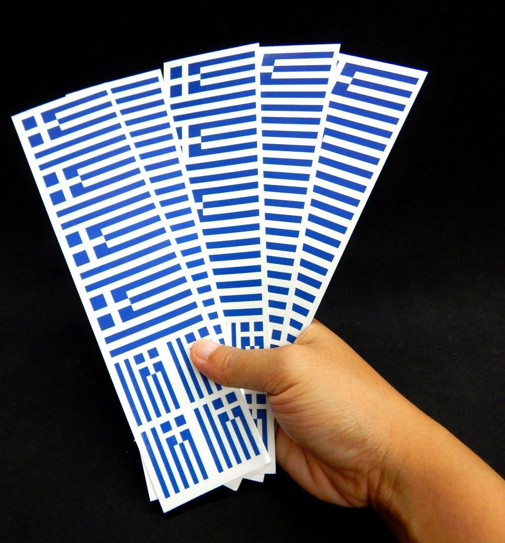 40 Tattoos: Greek Flag, Greece Party Favors image number 3