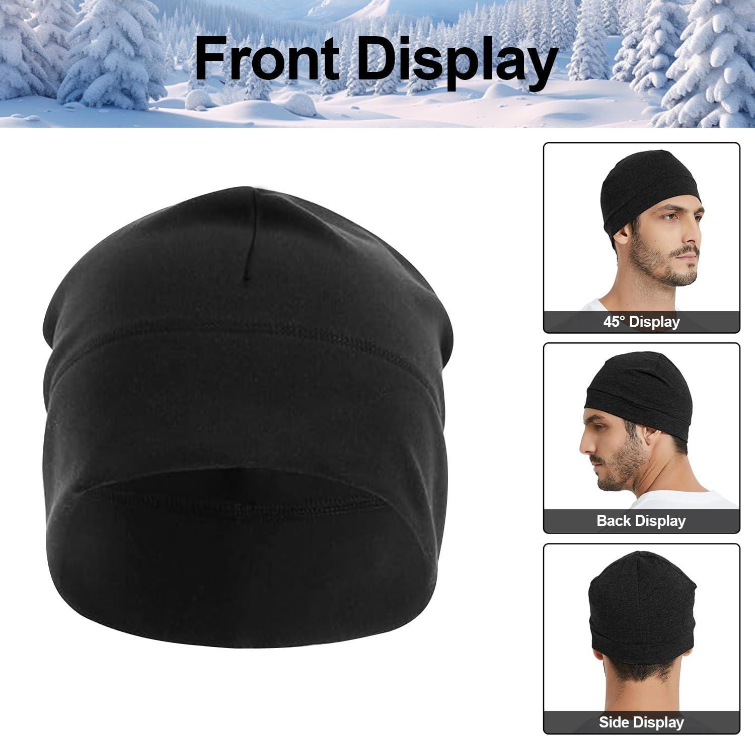 COZY CORE Men'S Skull Cap,Beanie Running Hat,100% Authentic,Comfortable,Limited Edition Black,One Size AA