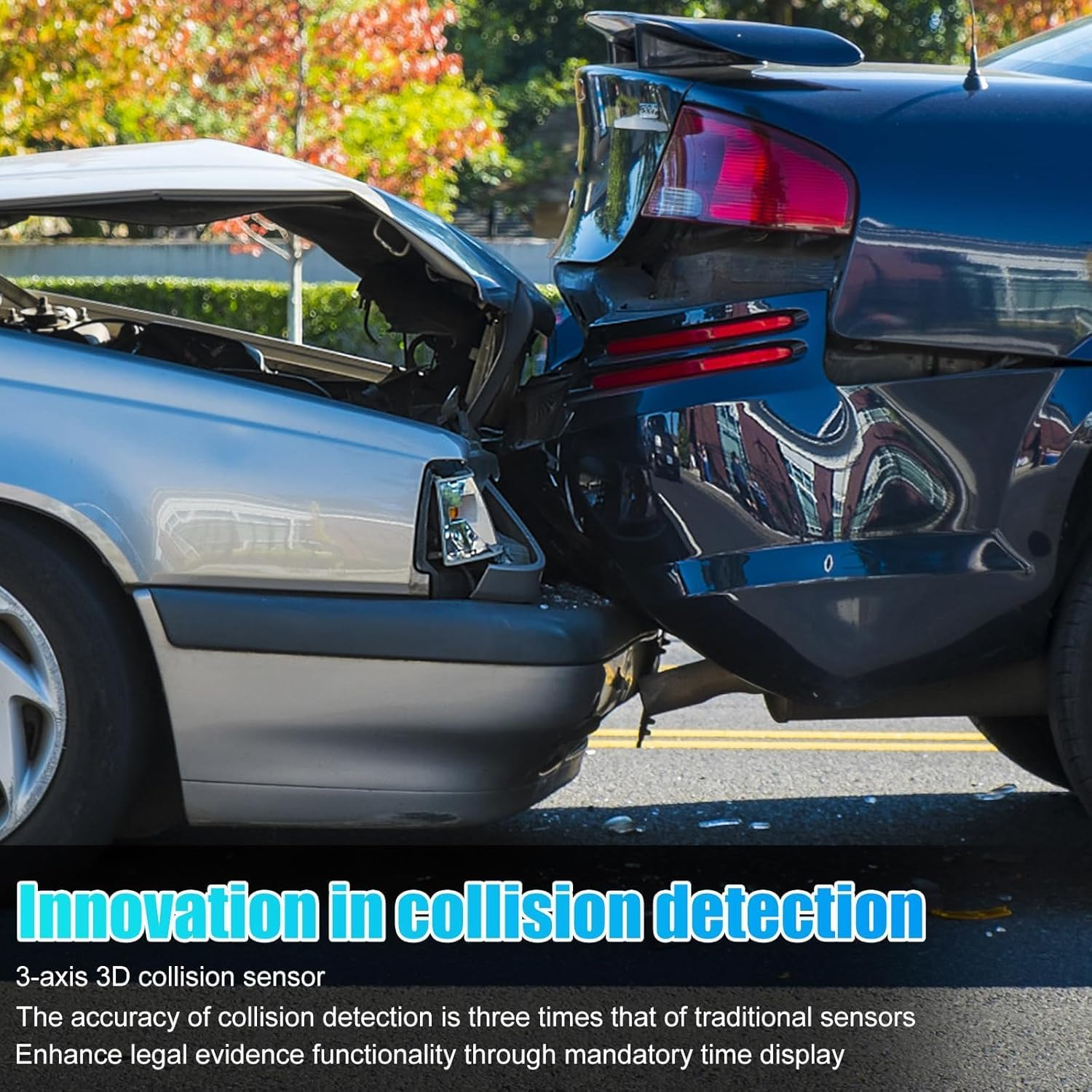 OBEST Wifi Dash Cam 2K,1.47-Inch Display,Car Dash Camera 120-Degree Advertising Lens,Car Video Night Vision,Support 128GB Max,Type-C Power Supply image number 4