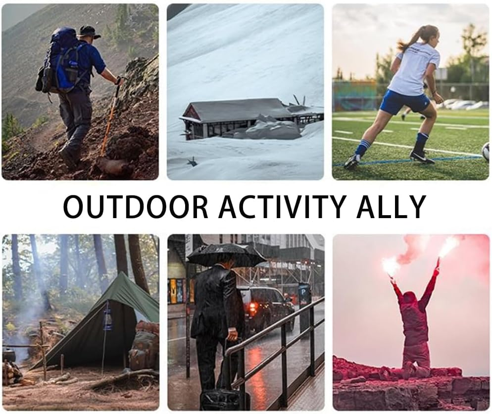 6 Pack Survival Blanket Outdoor Emergency Blanket Supplies, Emergency Blankets Mylar Thermal Blanket, Gigantic Space Blanket Survival Blankets Heavy Duty Camping Gear,Bug Out Bag (Silver) image number 4