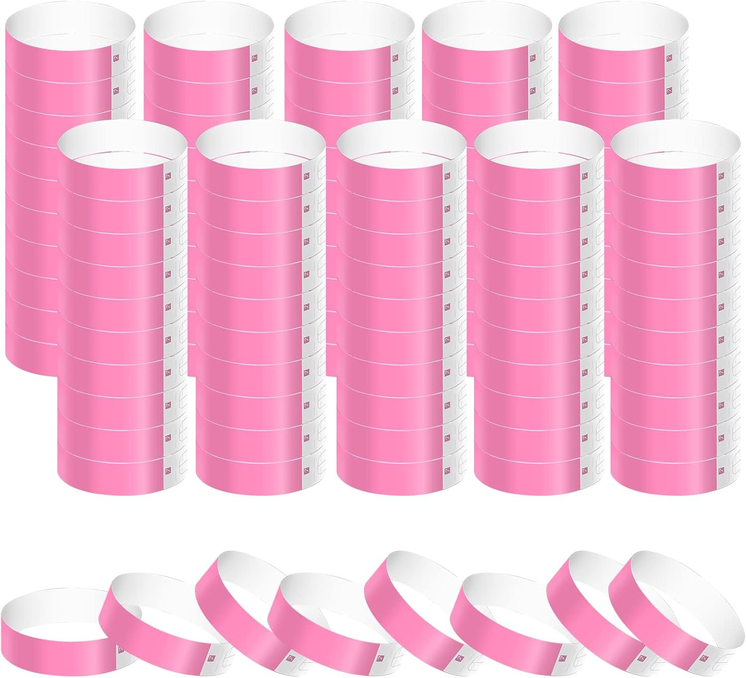 KINBOM 1000Pcs Neon Wristband, Waterproof Paper Wristbands for Events Entrance Wristbands Paper Bracelets for Events Parties Music Festivals Concerts Contests (Blue)