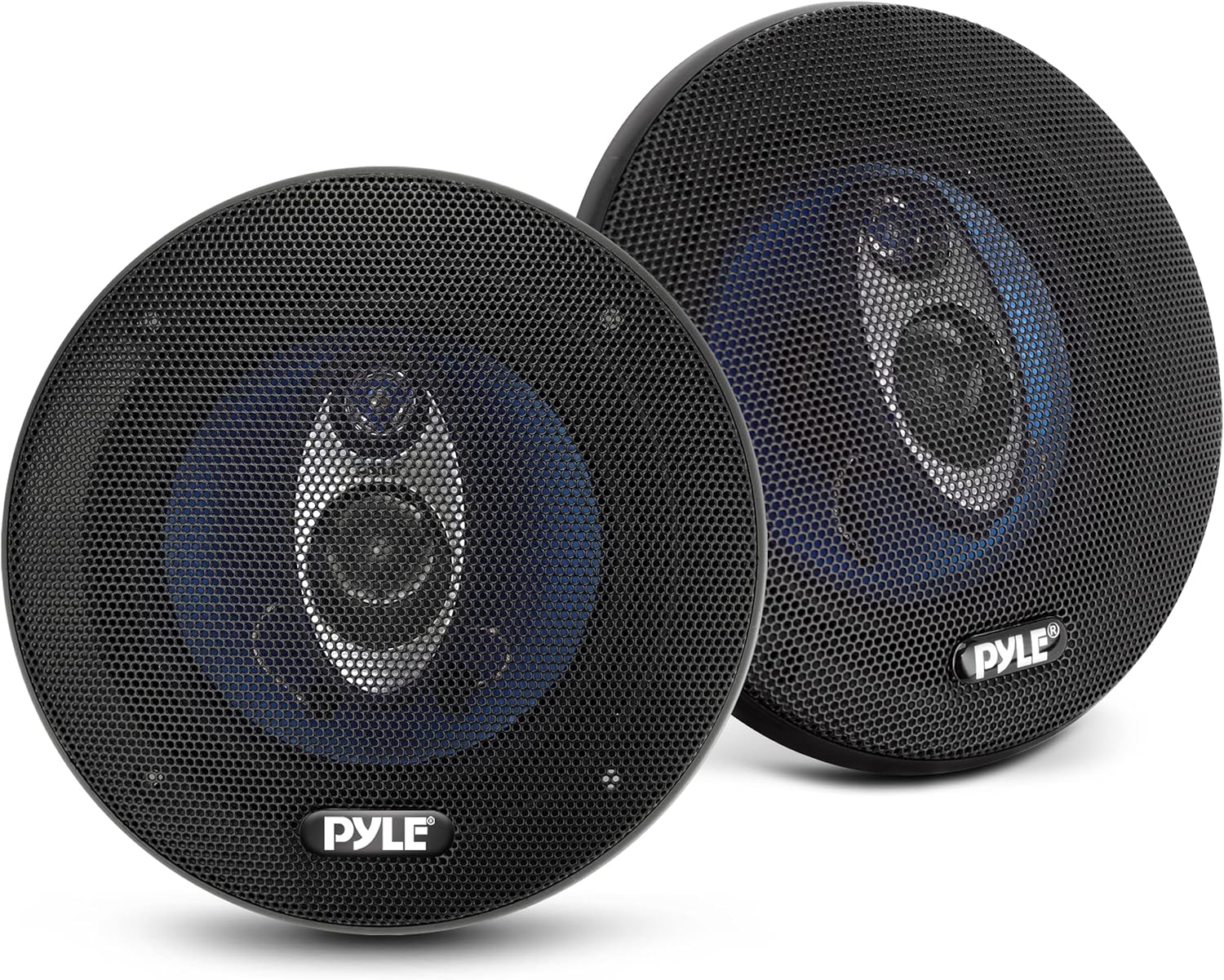 Pyle 5.25&rdquo; Car Sound Speaker (Pair) - Upgraded Blue Poly Injection Cone 3-Way 200 Watt Peak W/Non-Fatiguing Butyl Rubber Surround 100-20Khz Frequency Response 4 Ohm & 1" ASV Voice Coil image number 6