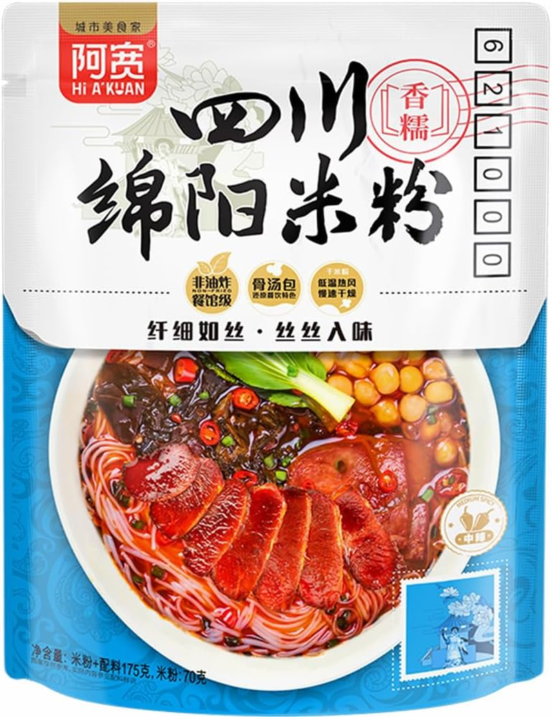 Baijia Mianyang Flavor Rice Noodle, 150 G