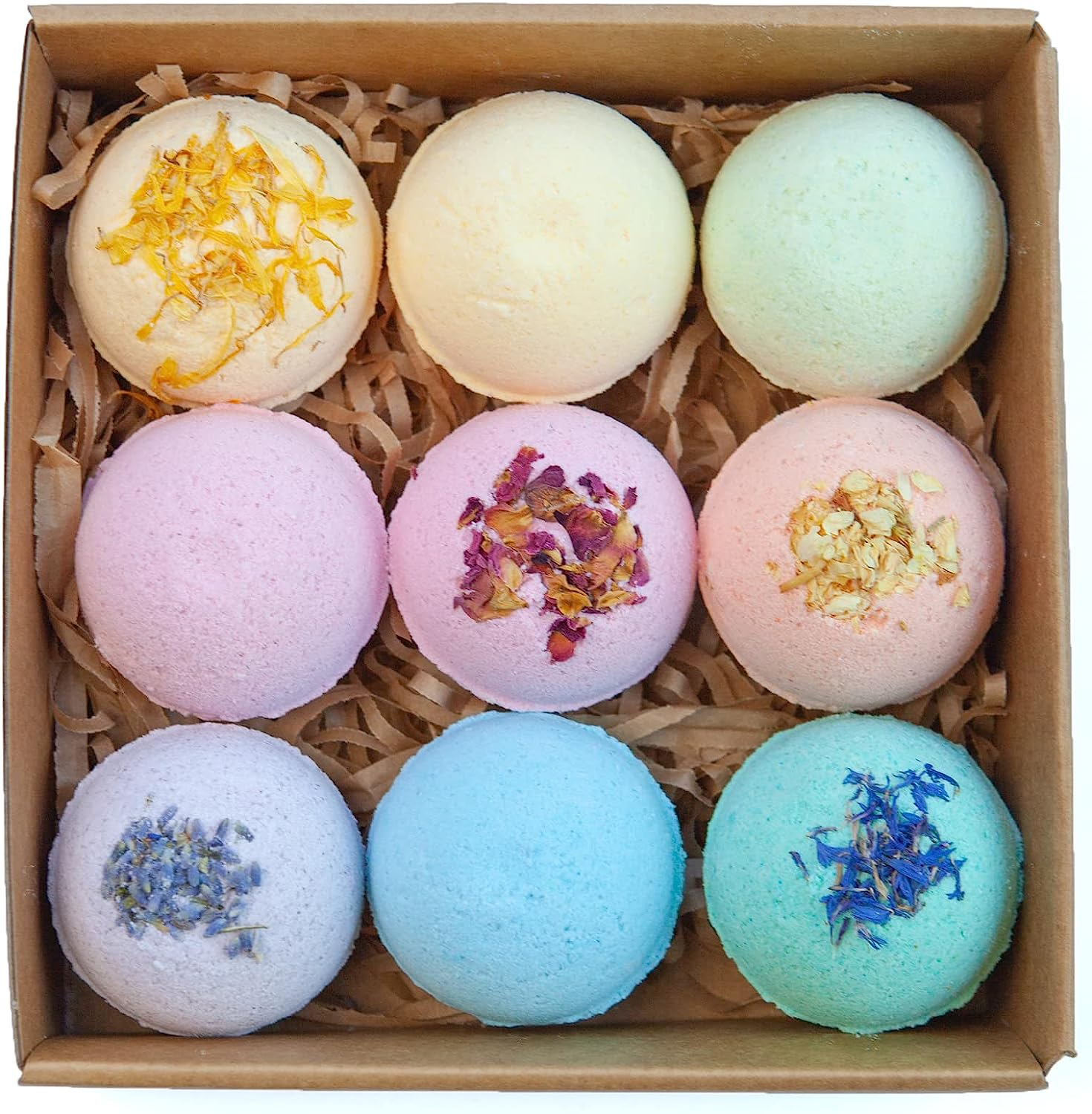 Pangolin House 9 Organic and Natural Bath Bomb Gift Set. Australian Handmade Fizzies for Bubble Bath. Rich in Essential Oil, Shea Butter, Jojoba Oil to Moisturise Dry Skin. Idea for Women. image number 4