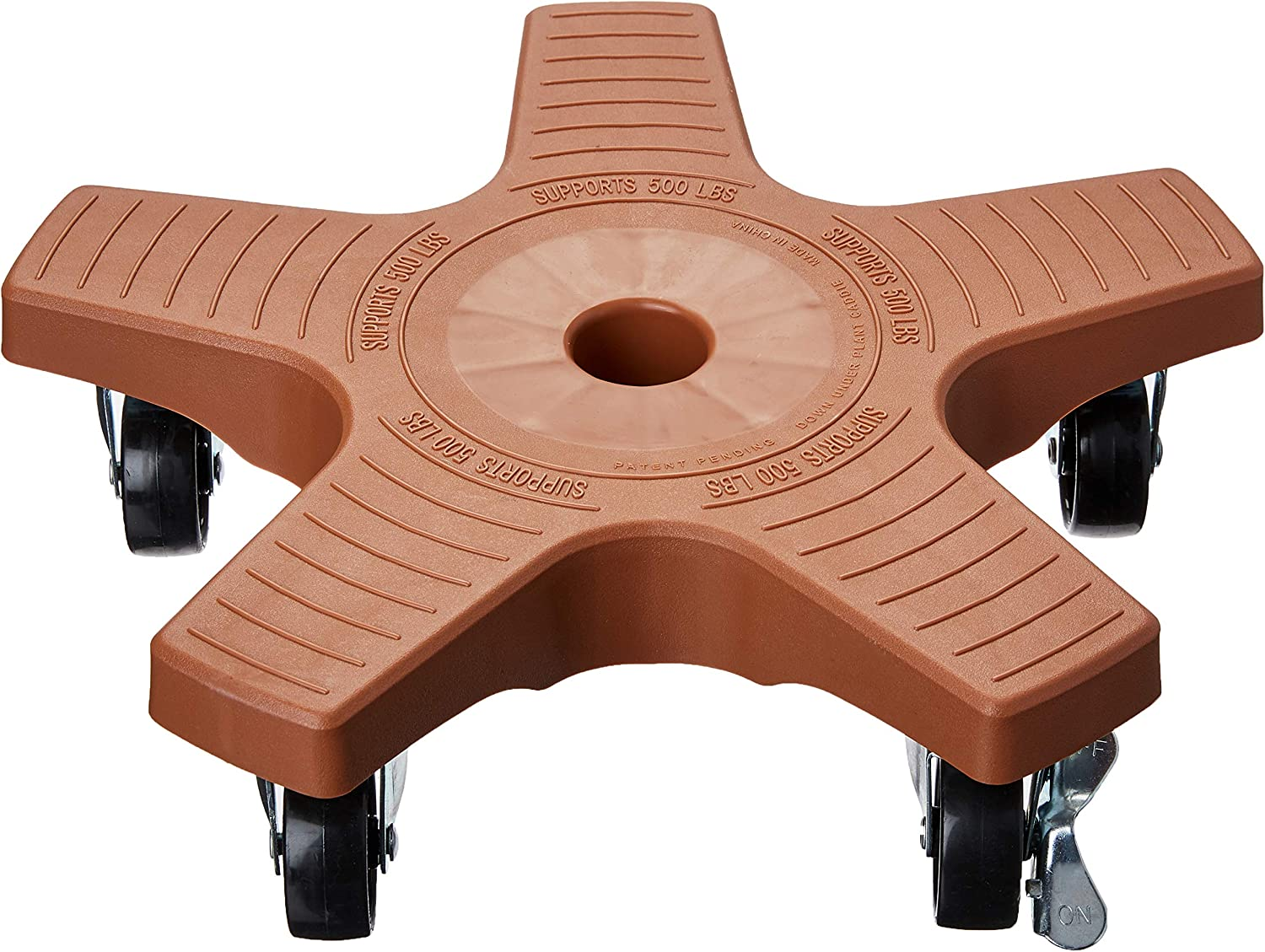 Bosmere S20430 down under Plant Caddie, Heavy Duty Plant Stand with Wheels, 500Lb Capacity, 20-Inch, Terra Cotta