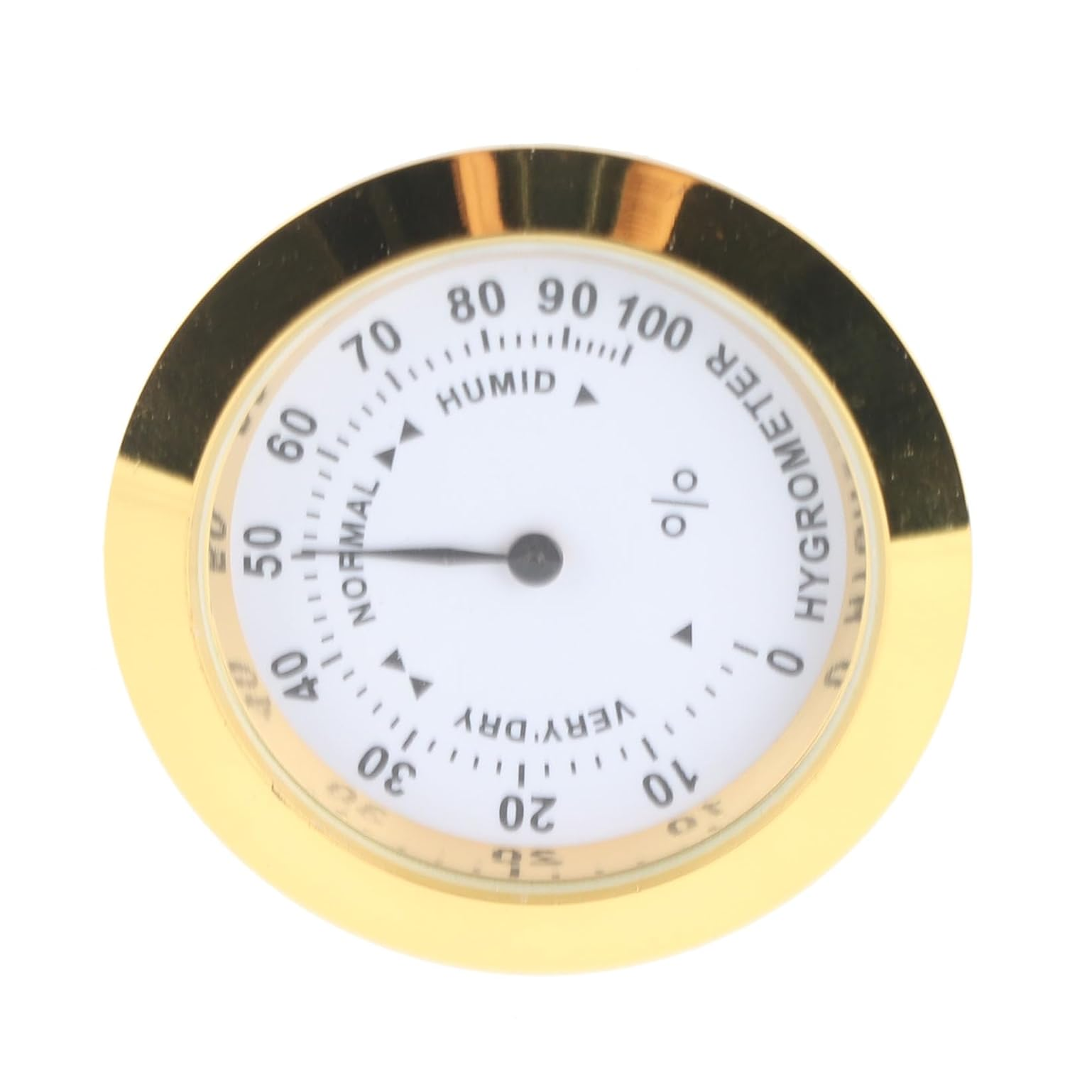 Violin Case Hygrometer - Alloy round Humidity Meter for Guitars and Musical Instruments, User-Friendly and Portable Design