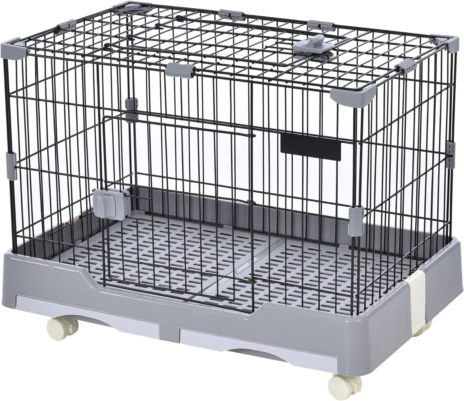 BTM Cage, Rabbit Cage, Dog Cage, Cat Cage, for Small Animals, Indoor Use, Drawer Toilet, Easy to Clean, Steel, Convenient to More, Includes Casters, Ceiling Door, Escape Prevention, Dogs, Cats, image number 5