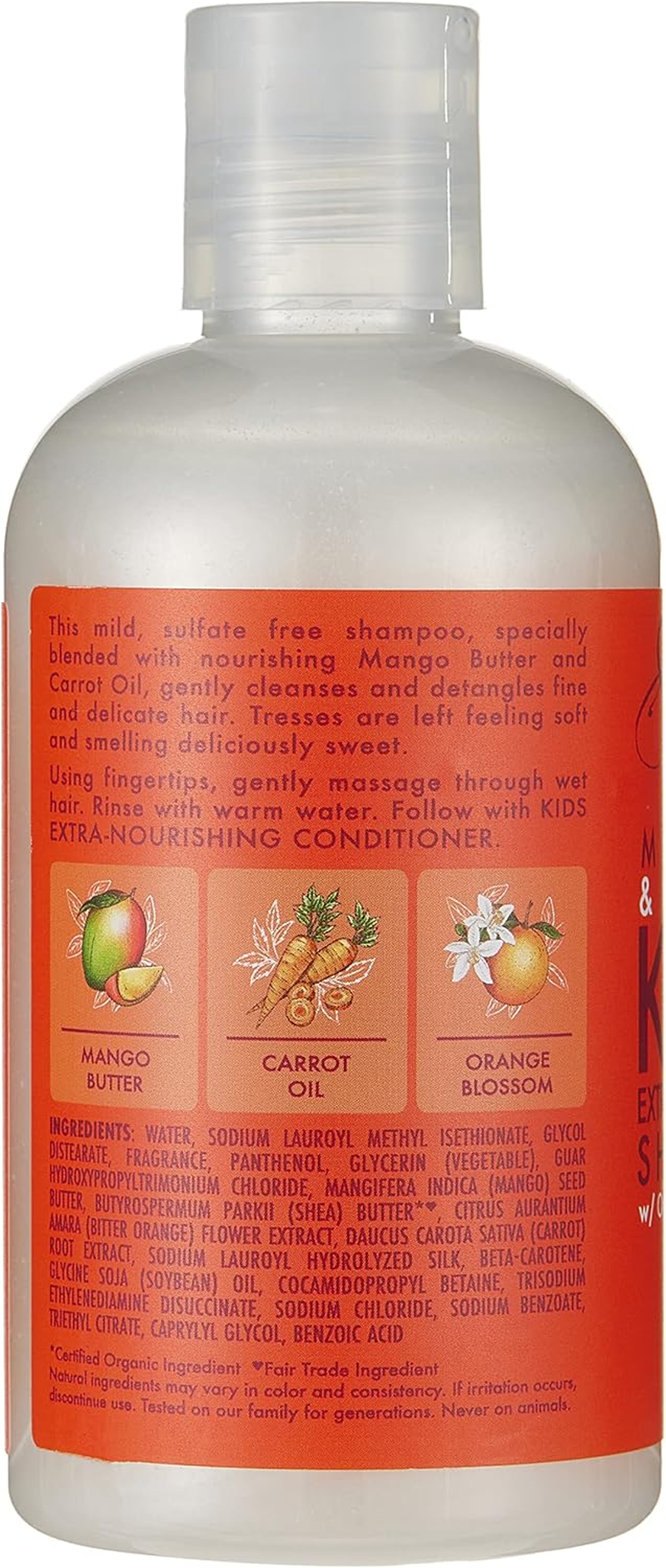 Shea Moisture Kids Shampoo 8 Ounce Mango/Carrot Extra Nourishing (236Ml) (2 Pack)