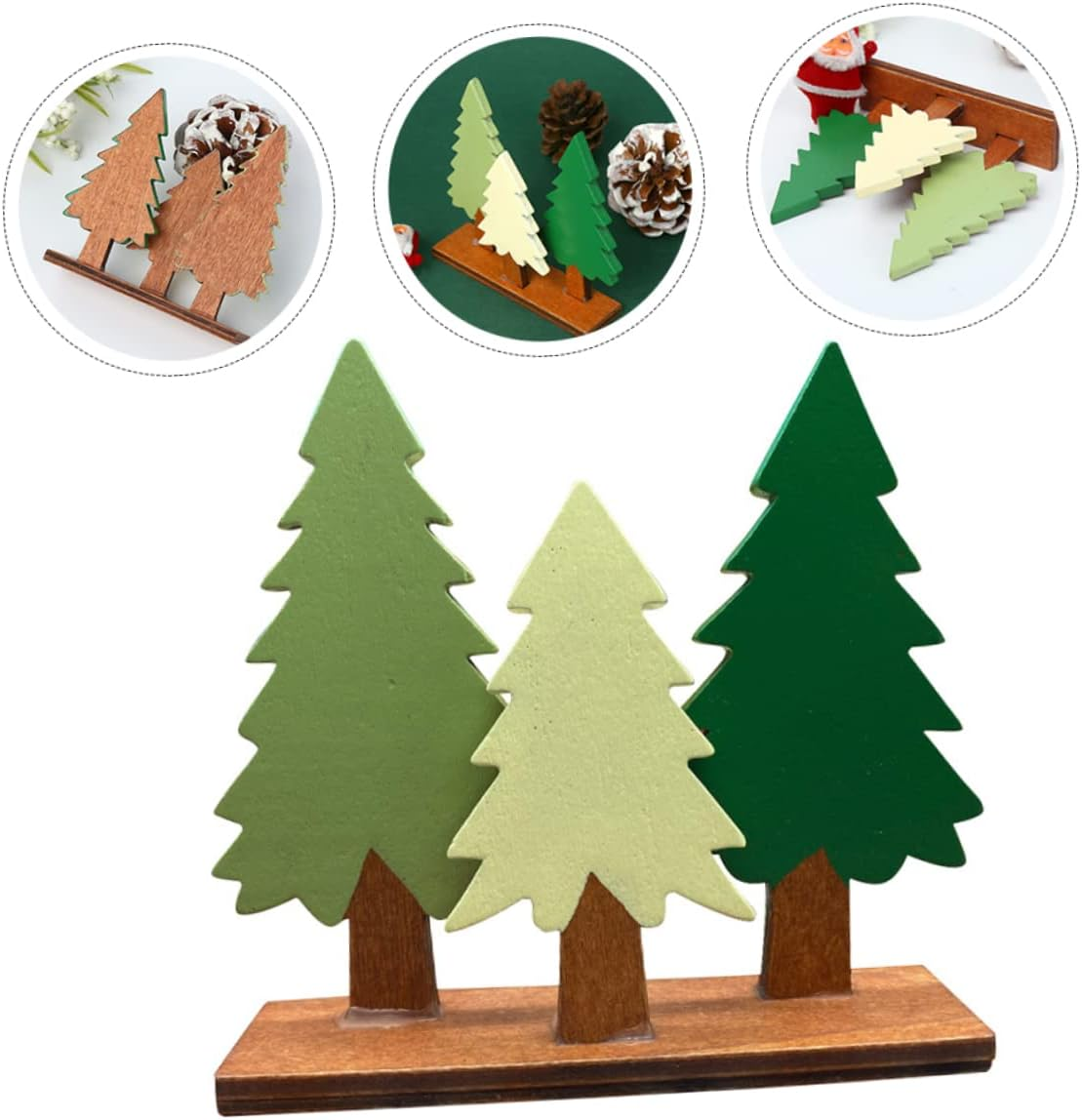 CHILDWEET Artificial Christmas Tree Fake Tree Model Fine Craftsmanship Sturdy for Home Office Car Showcase for Special Occasions image number 2