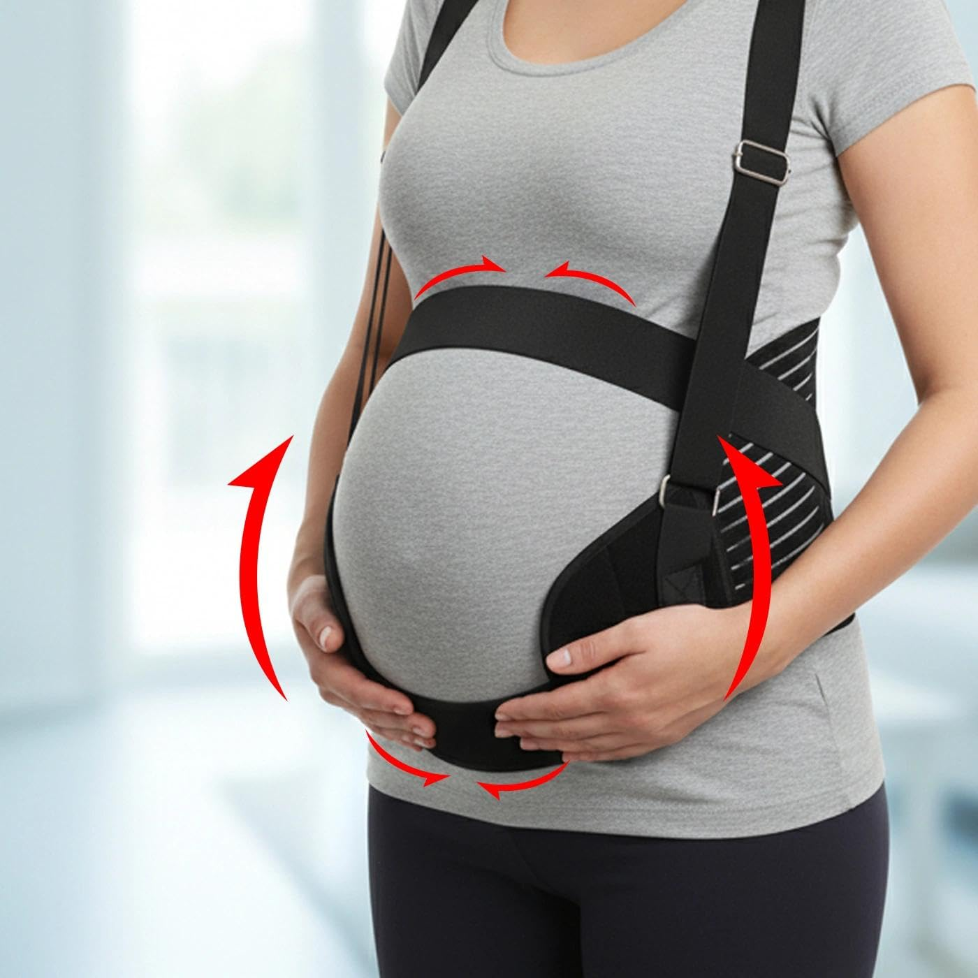 Maternity Belt, Breathable Abdominal Binder, Back Support image number 5