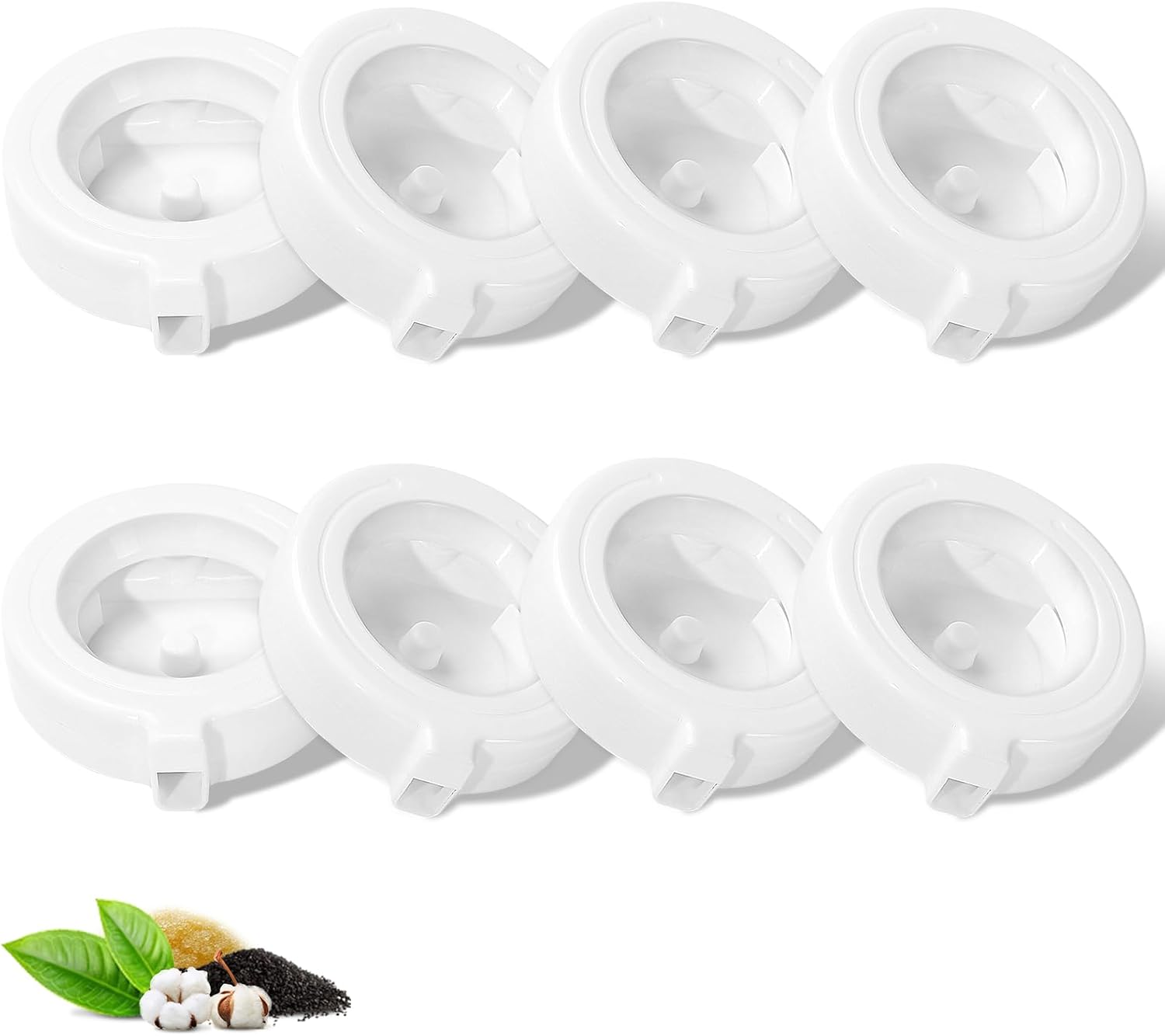 8-Pack Replacement Filters for 3L/3.6L/4.6L/6L/8L Gravity Pet Water Dispenser, Dog Water Filter Replacement, Triple Filtration Pet Fountain Filter, Water Feeder Filter for Cat and Dog image number 3