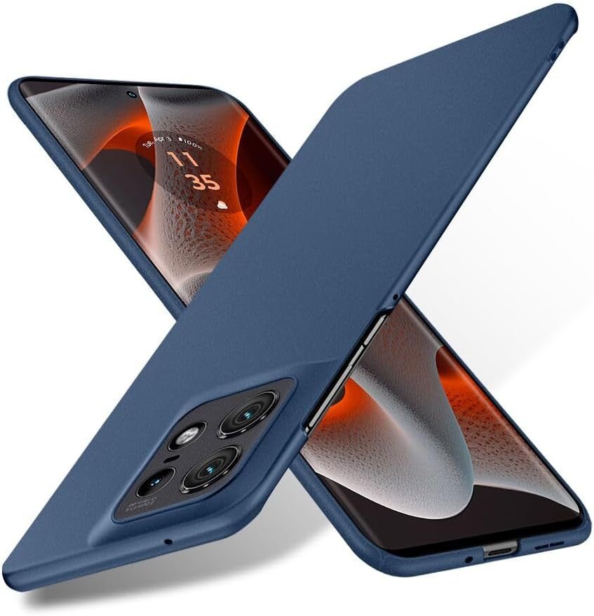 Bastmei Case for Motorola Moto Edge 50 Pro, Ultralight Ultra Thin Scratch-Resistant Non-Slip Camera Protection Matte Texture Hard PC Mobile Phone Case Cover for Motorola Edge50 Pro 6.7 Inch (Blue) image number 5