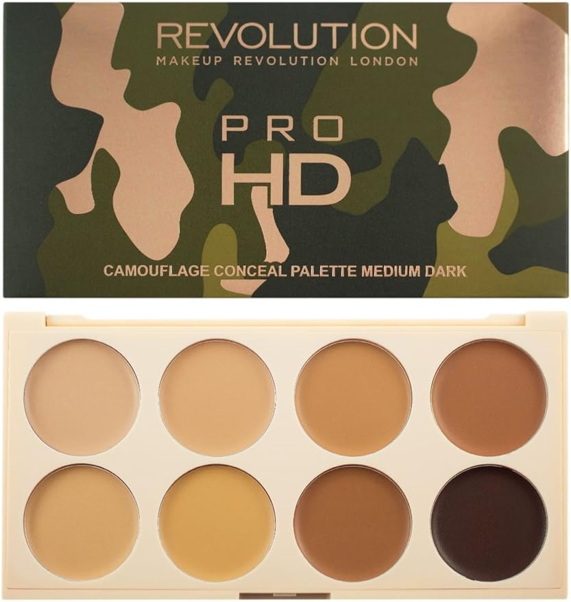 Makeup Revolution London Ultra Pro HD Camouflage Medium Dark Concealer, Multicolor, 10G image number 2