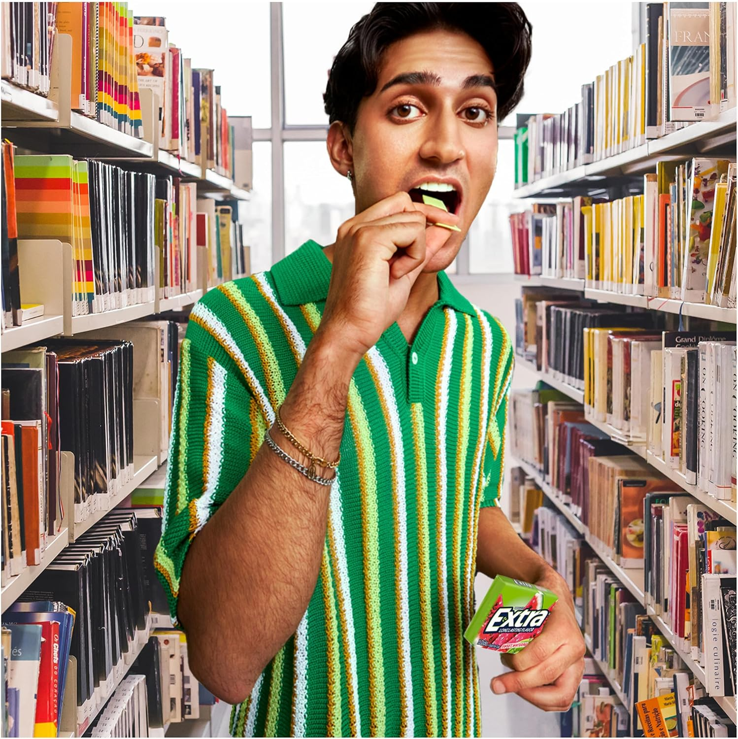 Extra Sweet Watermelon Sugarfree Gum (Pack of 10) image number 5