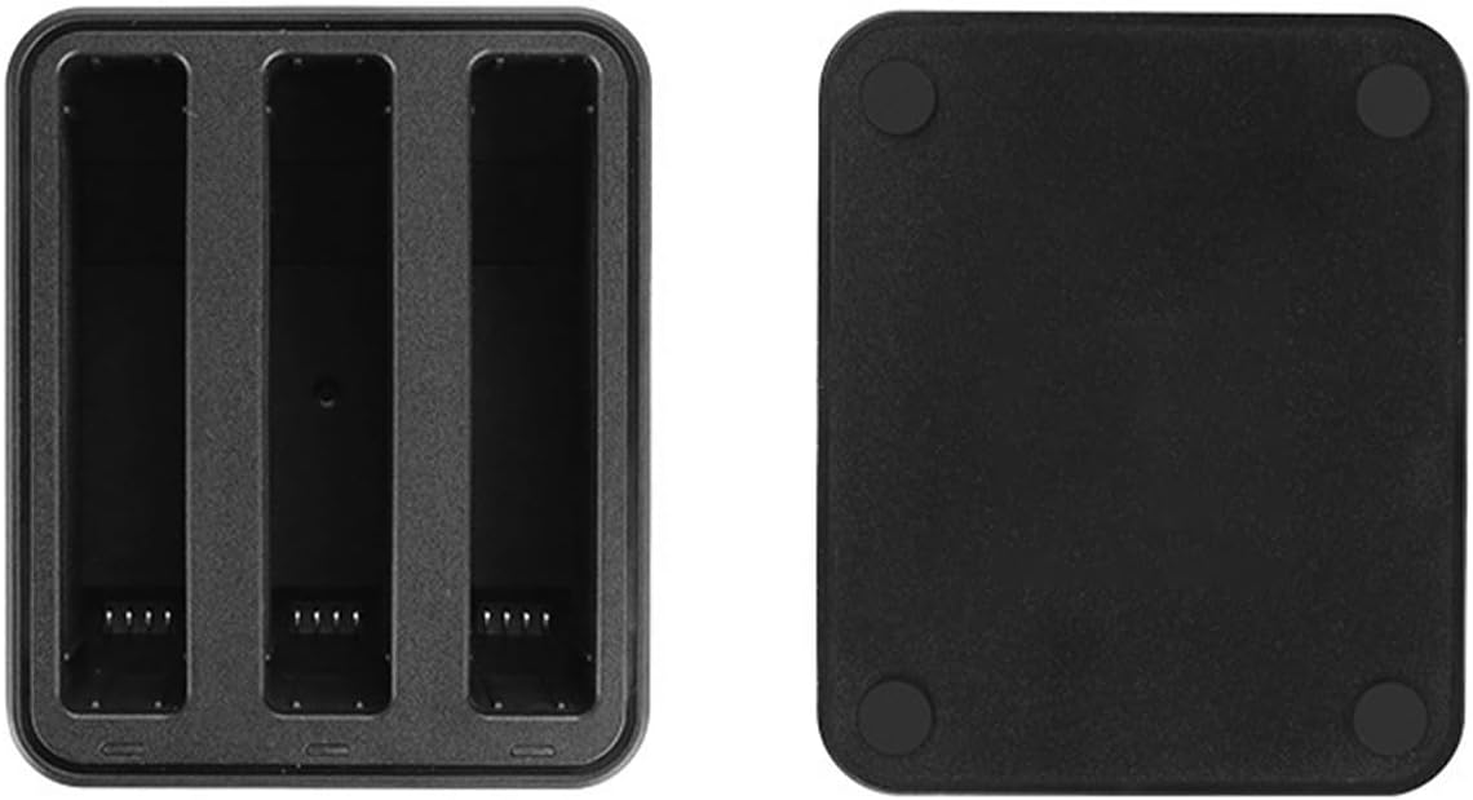 VOANZO Compatible with X4 Battery Sports Camera Full Decoding Large Capacity X4 Accessories Rapid Charging Dock for 3 Batteries Ideal for Travel Outdoor Use