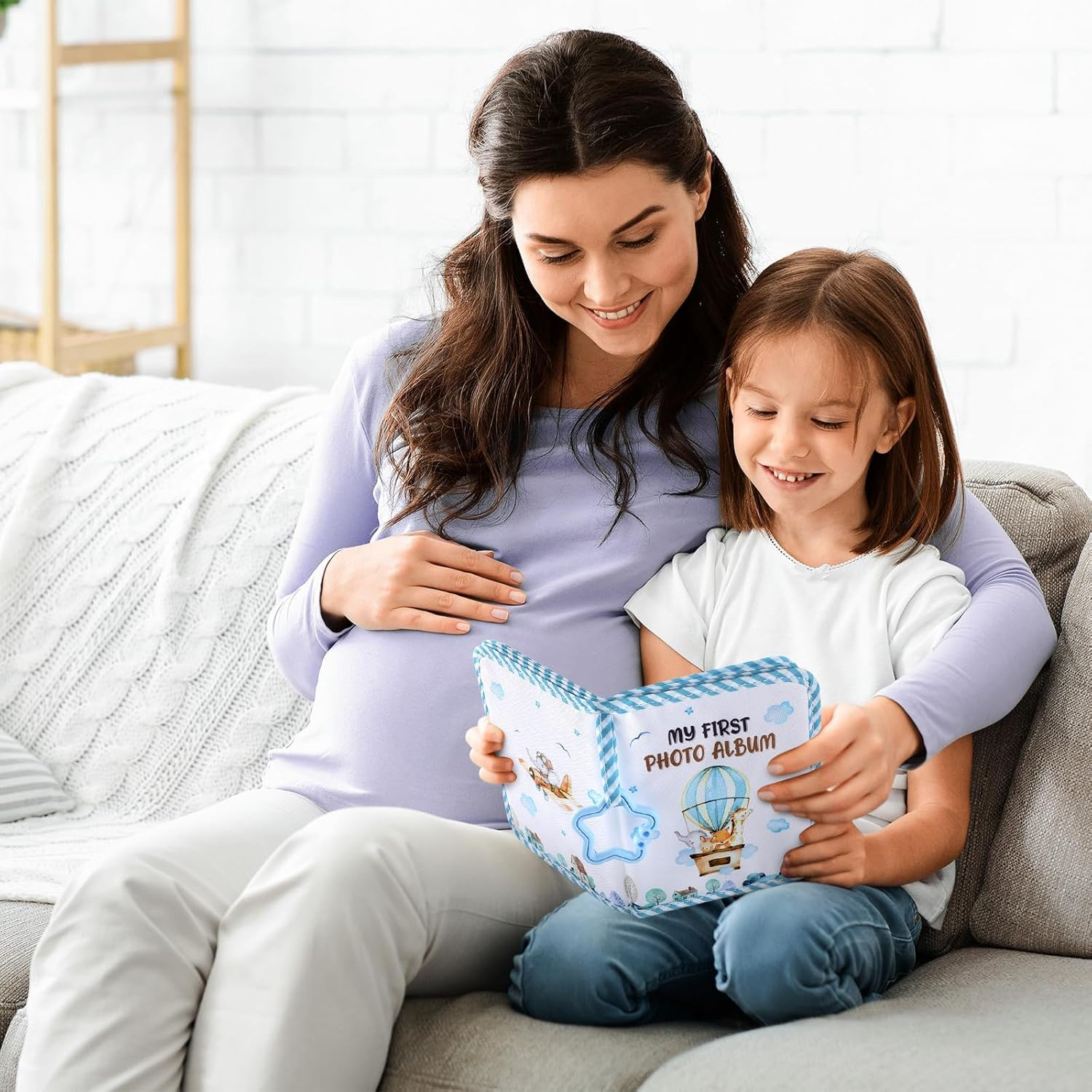 ZOIIWA Baby'S My First Family Album Soft Photo Cloth Book Adventure Land My First Book of Photos Baby Memory Album Gift Holds 4X6 Pictures for Babies Newborn Toddler & Kids Girls Baby Shower image number 2