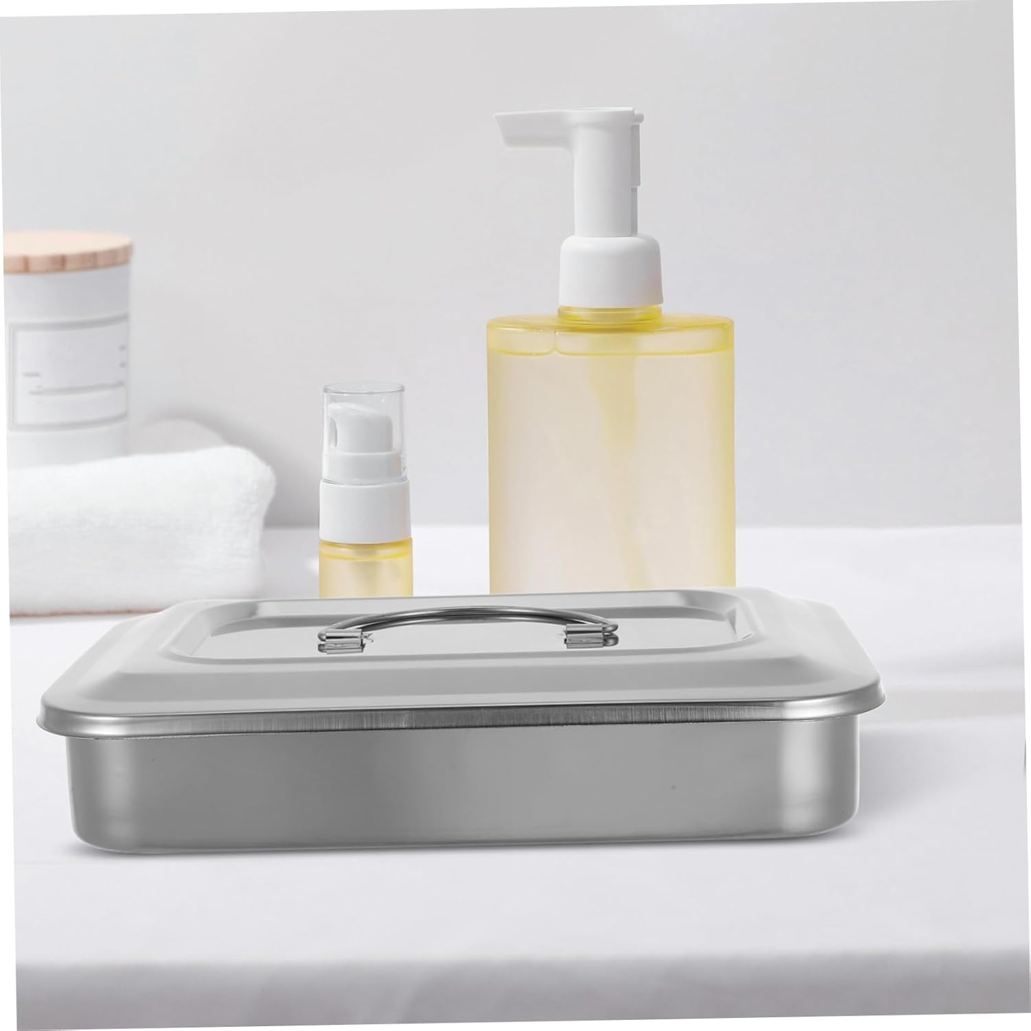 FOYTOKI Professional Box Silver High -Resistant Easy Cleaning No Leakage Lightweight Portable for Piercing image number 1