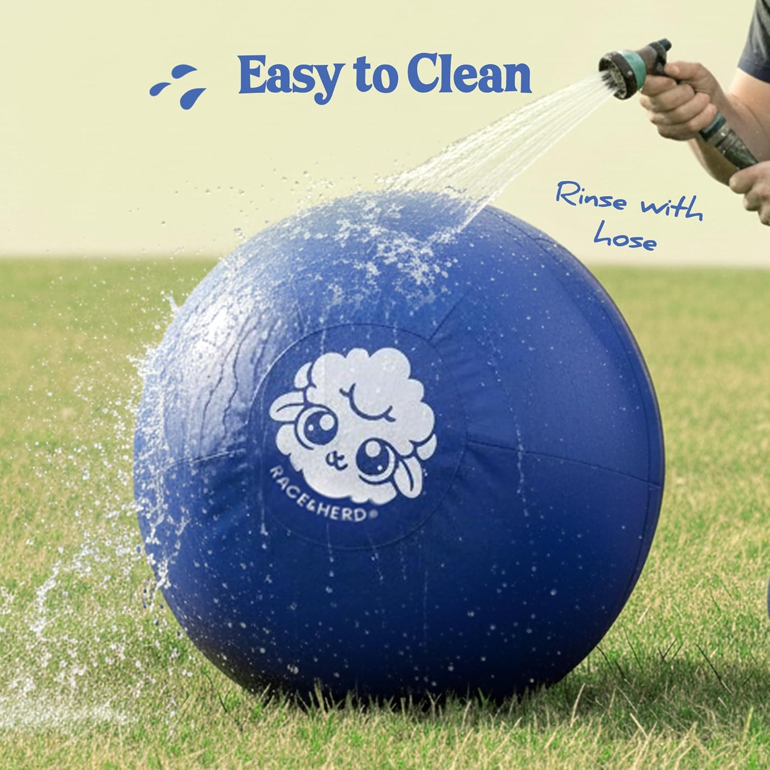 Race&Herd 25" Original Herding Ball for Dogs, Giant Herding Ball for Australian Shepherds, Dog Training Toy for Large Breeds, Dog Herding Toy for Outdoor Play & Training image number 6