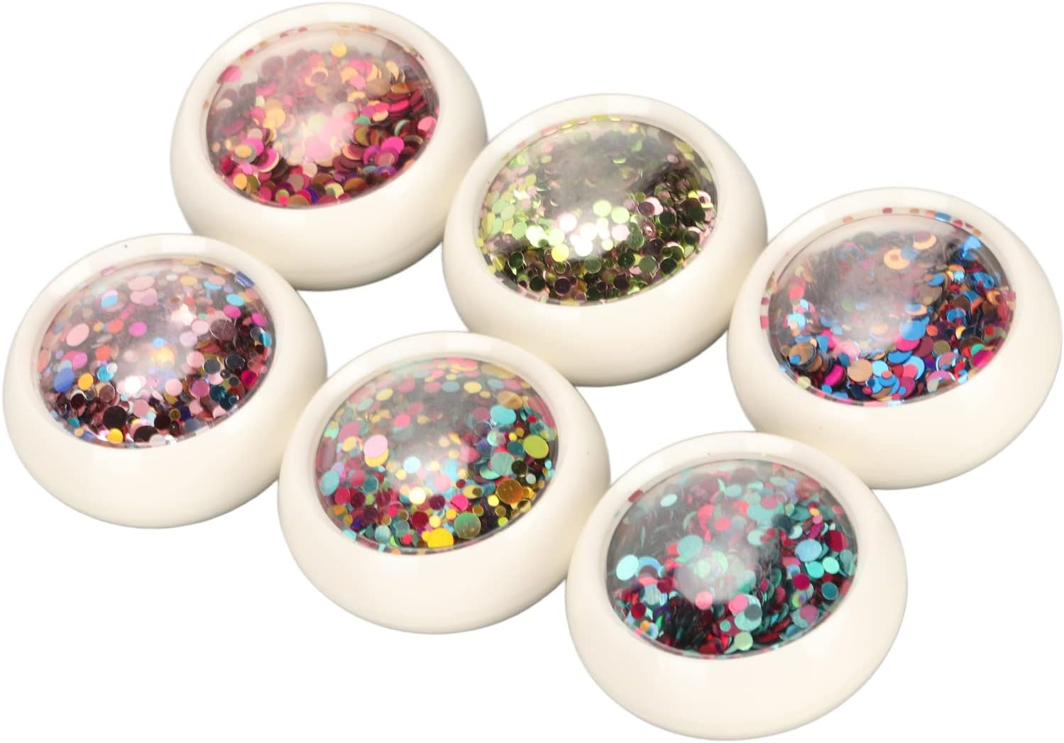 Nail Art Glitter Sequins Colorful round Nail Glitter ABS DIY Decoration for Female image number 4
