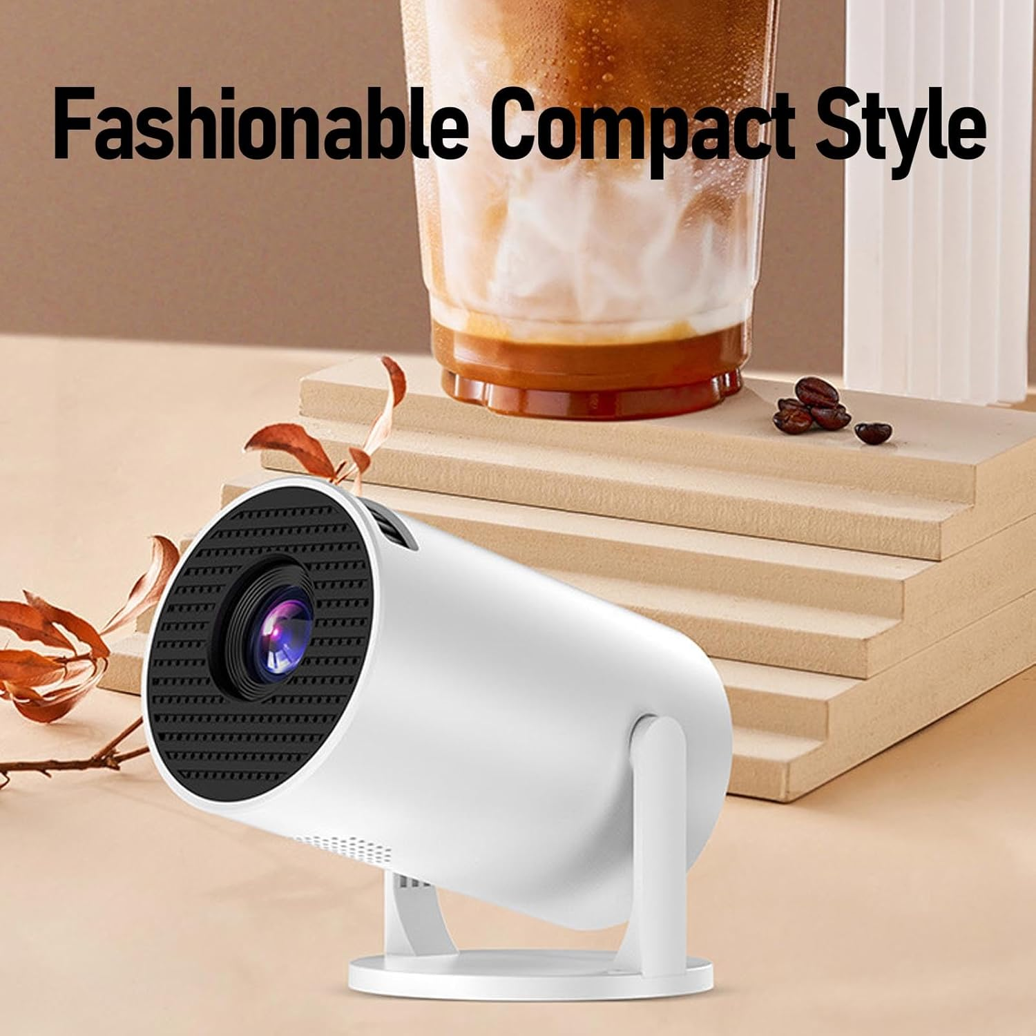 YUEHISY Small Wifi Video Projector, Home Theater Projector with Immersive Sound & Low Noise, Multi-Port Connectivity image number 6