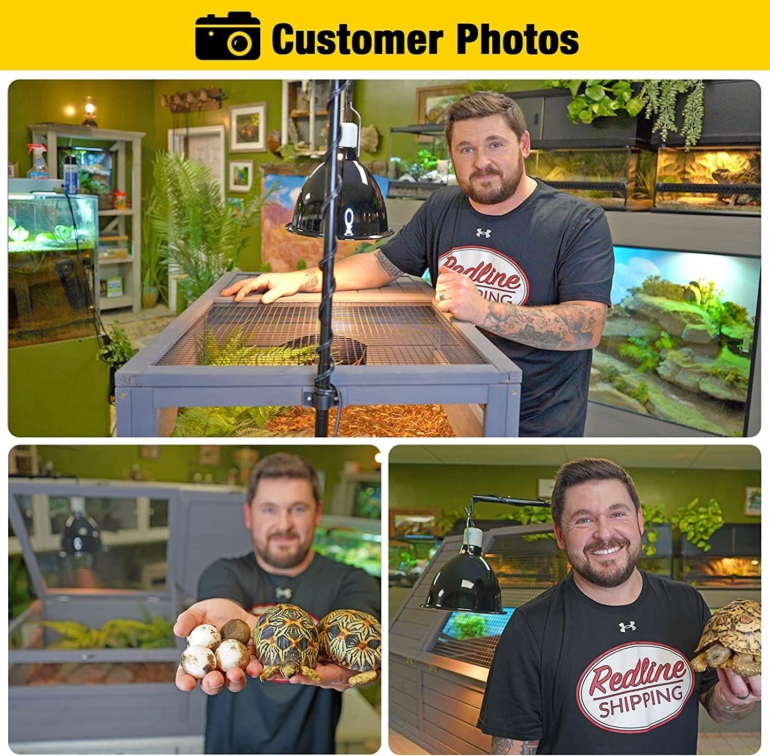 Tortoise Cage Large Tortoise House, Indoor Tortoises Enclosure for Small Animals, Outdoor Reptile Cage - Weatherproof Bottom for Tortoise Table