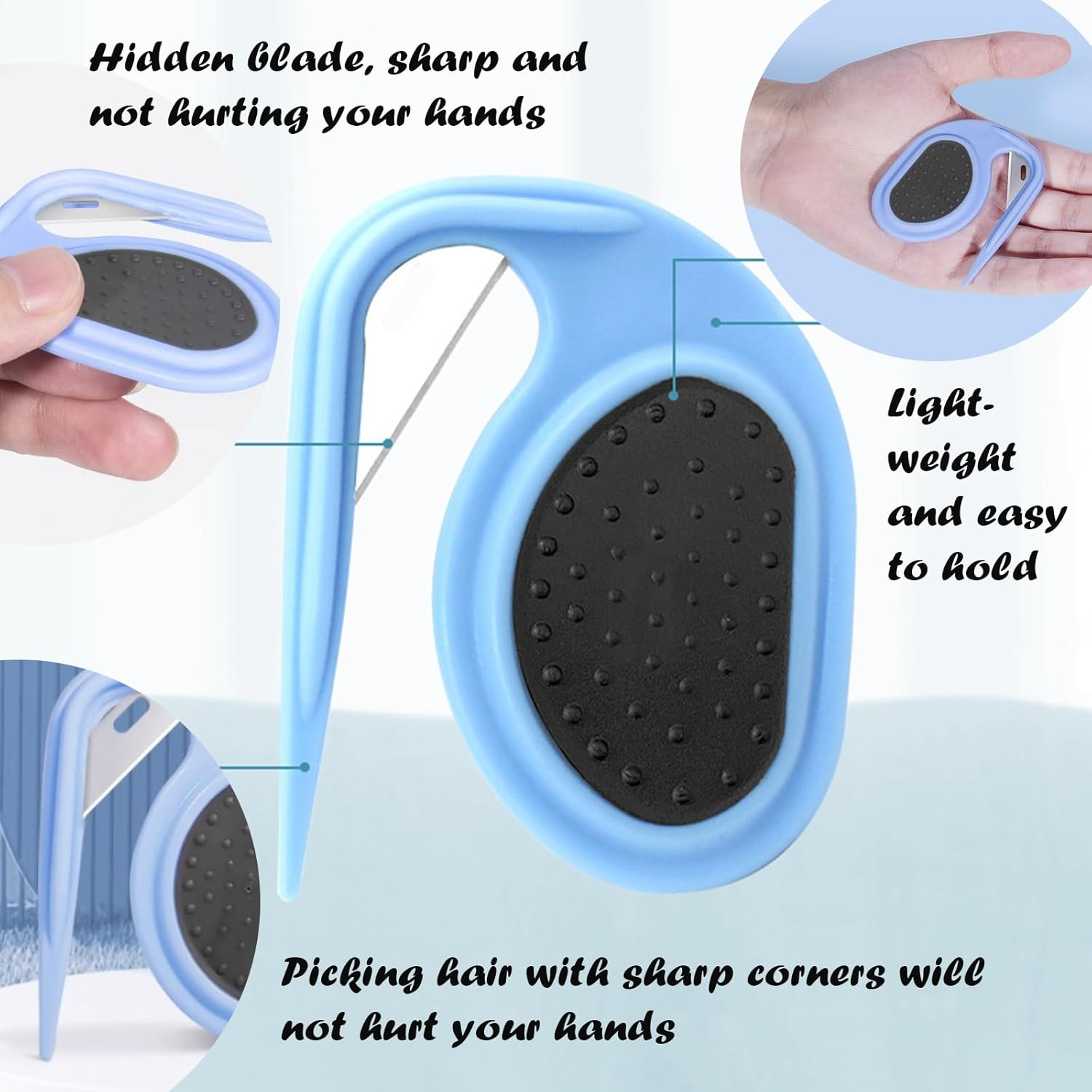 TYXHXTF 4 Pieces Pet Combs, Pet Grooming Brush, Dog Brushes for Grooming, Dematting Comb for Dogs and Cats, Fur Detangling Tool for Pets image number 3