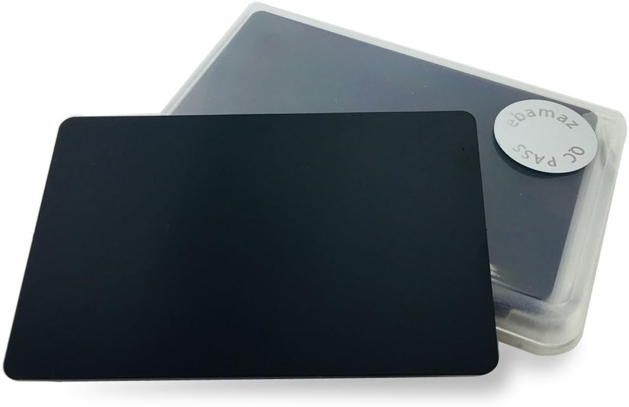 304 Stainless Steel Thick 0.5Mm Metal Business Cards Blank Tablet 86X54Mm Pack of 10PCS (Silver Brushed Finishing, Blank)