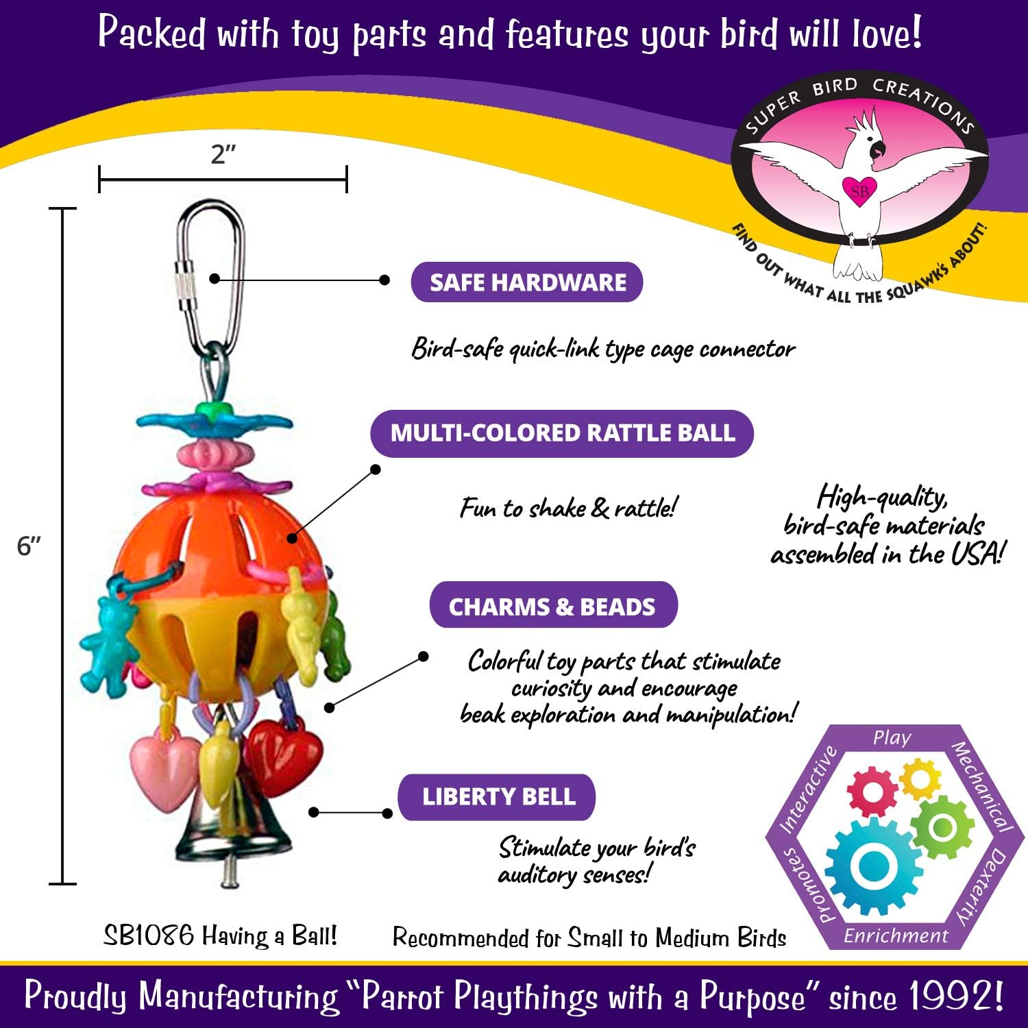 Super Bird Creations Bird Toy