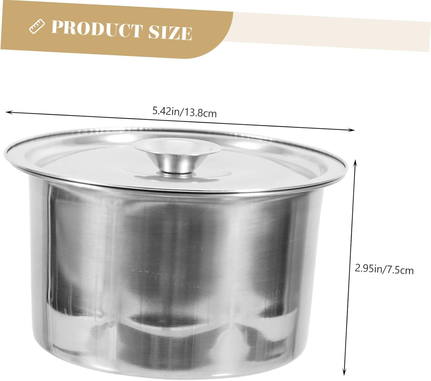 Gogogmee Stainless Steel Seasoning Storage Jars with Lids, 2-Set Metal Condiment Containers for Kitchen, Multi-Functional Spice Holders and Sugar Coffee Bean Canisters for Home Cooking image number 6