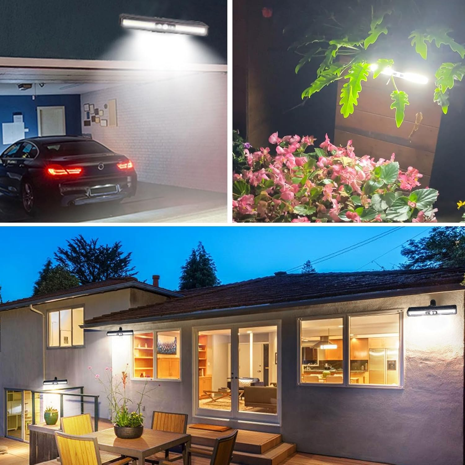 Clip on Solar Motion Lights Outdoor Waterproof, 2 Pack Solar Fence Lights outside with 36 LED, 6000K, Portable Solar Powered Security Light for Fence Garage Camping image number 2