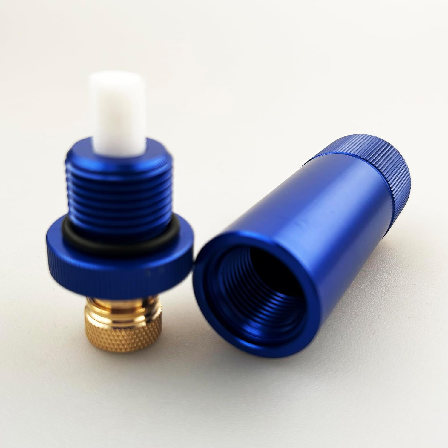Core High Pressure PCP Hand Pump Air Filter Water-Oil Sperator with 8Mm Female and Male Quick Connect for High Pressure Air Compressor Pump 30Mpa（Blue） image number 2