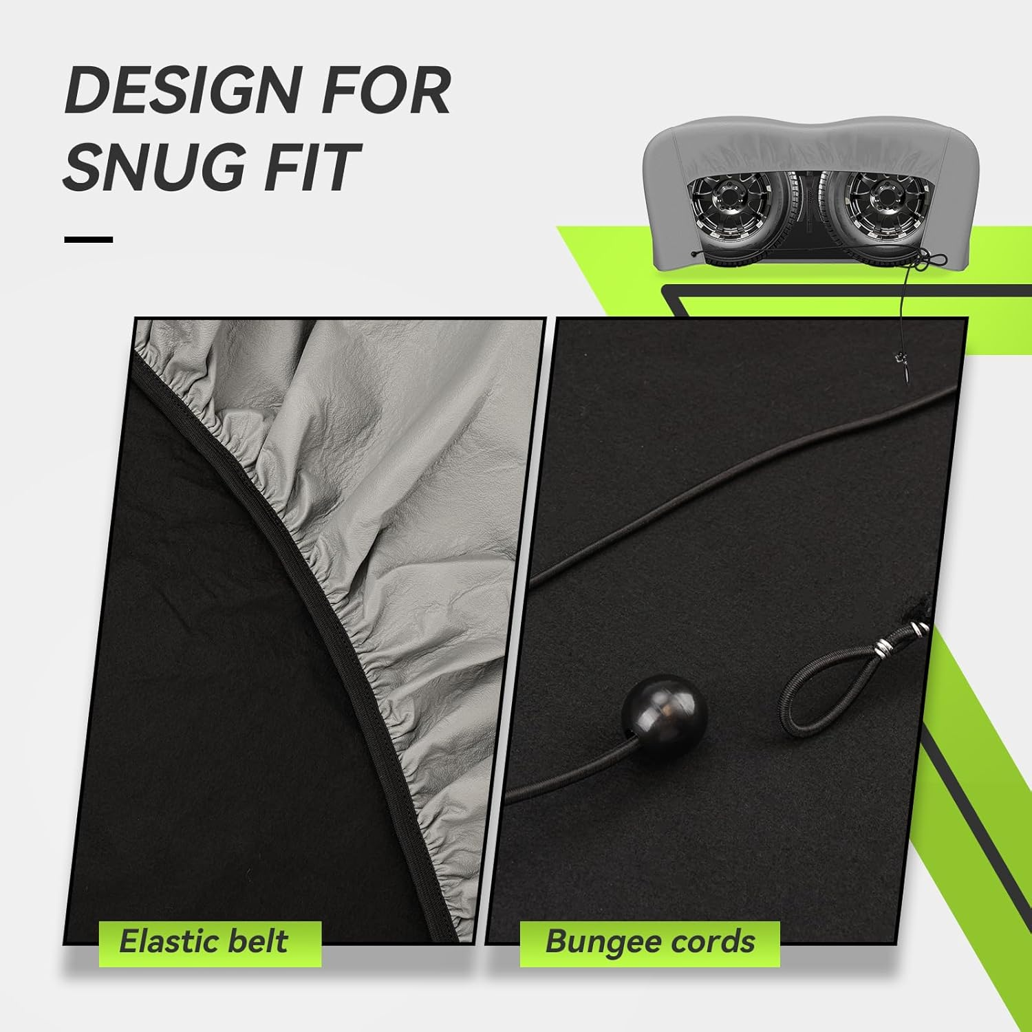 RVMATE RV Tire Covers, Dual Axle Wheel Cover (2 Pack) Fits 30"-33" Diameter Tires, Waterproof Anti-Uv Grey Dual Tire Covers RV Accessories for Truck/Trailer image number 5