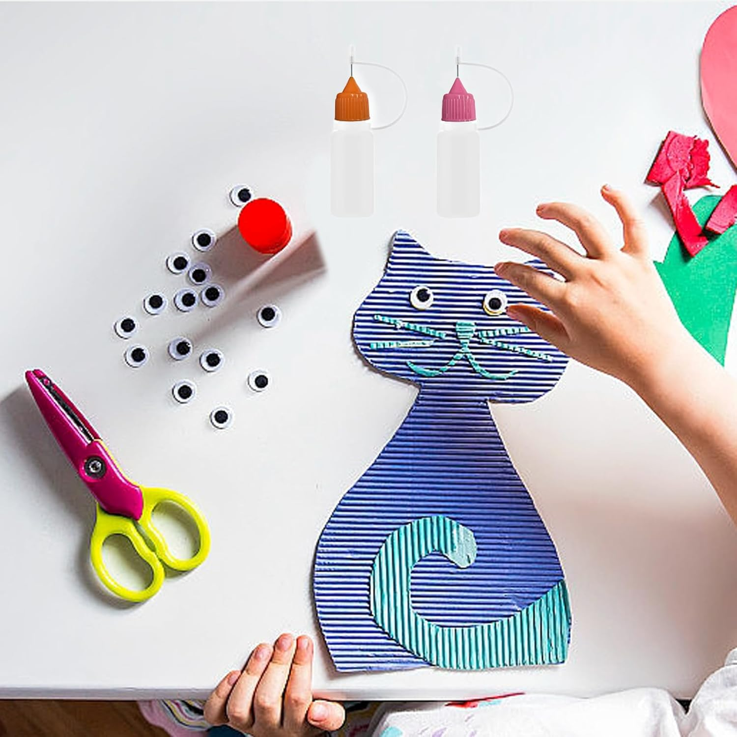 LIANRISES 8Pcs 10Ml Glue Bottle Needle Tip, Applicator Bottles with Fine Tips, Liquid Dropper Filling for DIY Craft, Oiler, Small Gluing Projects, Acrylic Painting image number 3