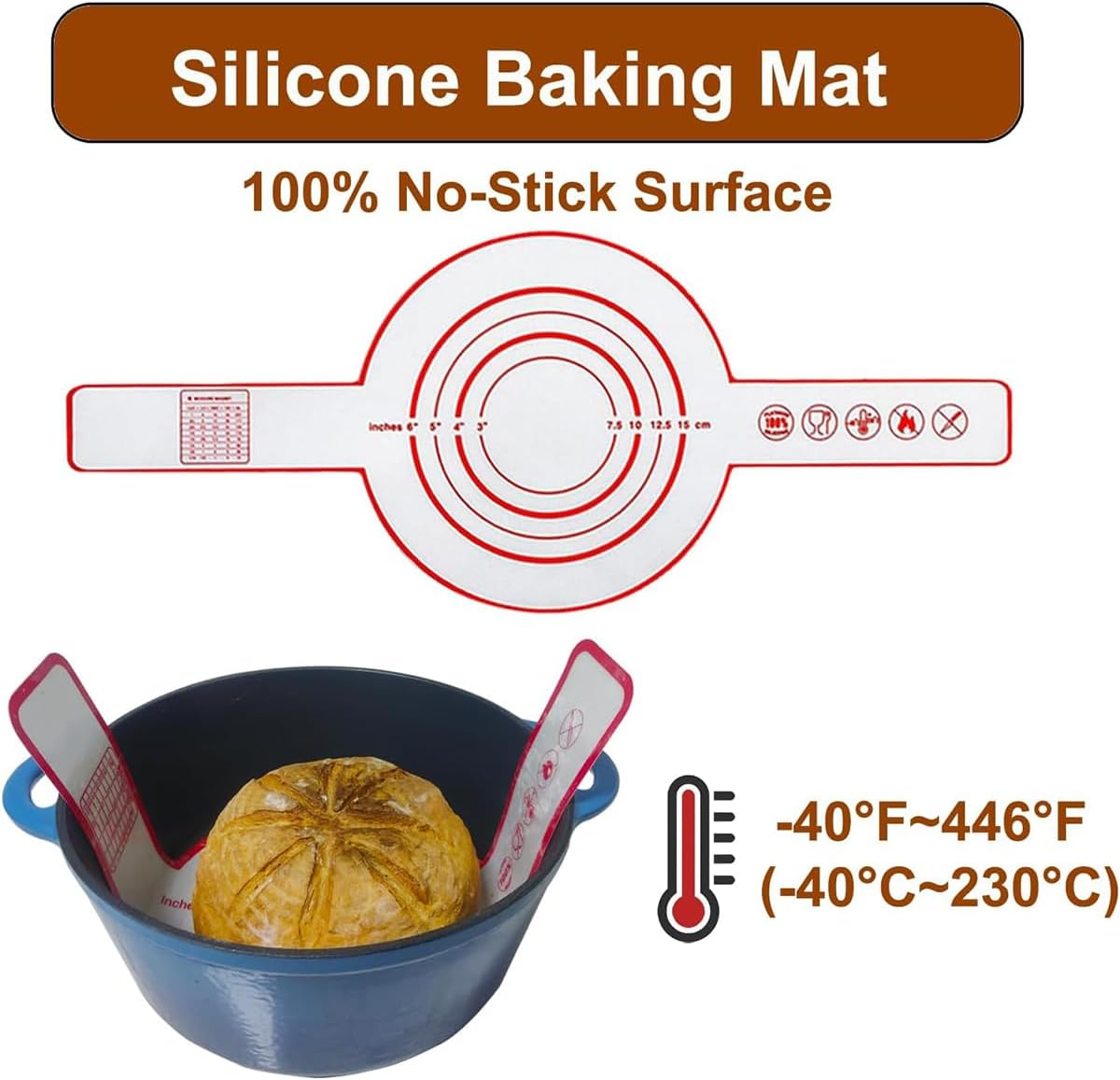 9SHOME Complete Sourdough Bread Starter Kit, 9 Inch round Banneton Proofing Basket, Bread Baking Supplies with 32Oz Sourdough Jar, Dough Whisk, Scraper & Bread Lame, Spatula, Silicone Mat image number 3