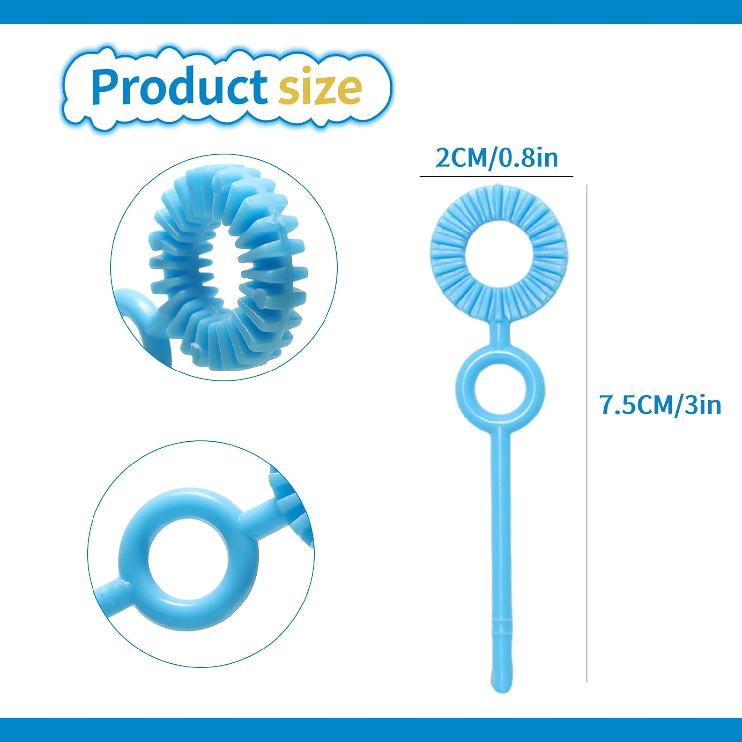 Bubble Makers 50Pcs Bubble Wands Bubble Blowing Tools image number 4