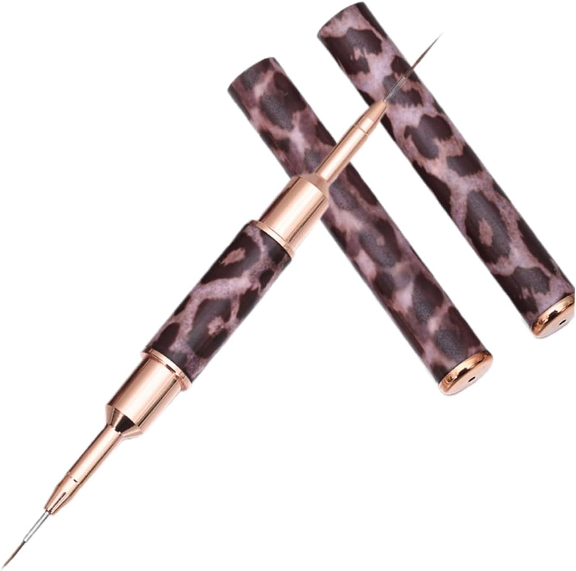 Nail Art Pen Leopard Print Pencil Double-End Nail Liner Brush Pen for Home Salon image number 1