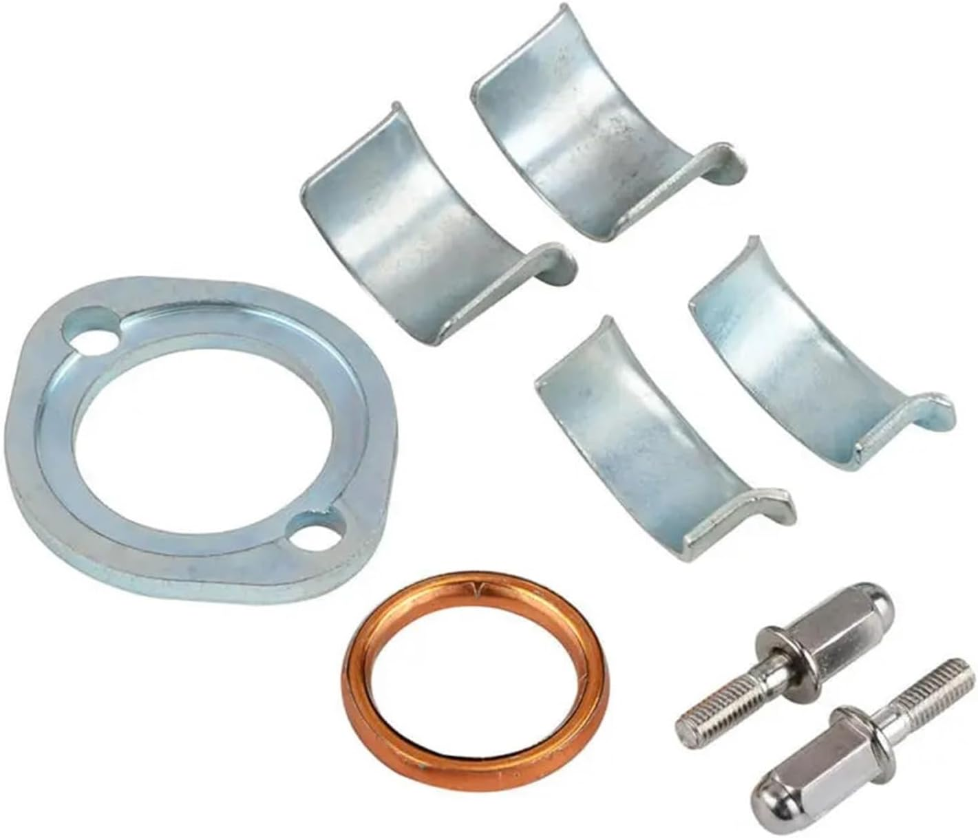 Motorcycle Exhaust Muffler Collets Collars Clamp Holder Screw for CG125 XL CB 125S Moto Exhaust Clamps Accessories image number 4