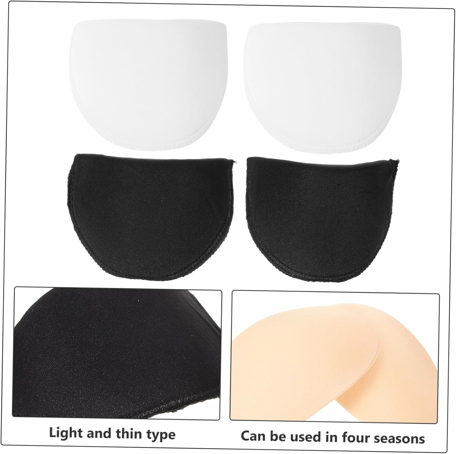 CORHAD 20Pair Shoulder Pad Breathable and Reusable Shoulder Pads for Curved and Low image number 2