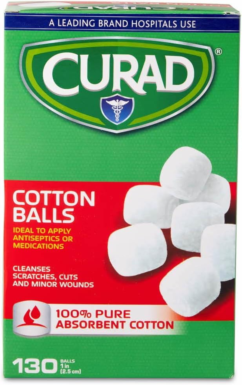 Curad CUR110163 Sterile Cotton Balls, 1", 130/Box MIICUR110163 image number 4