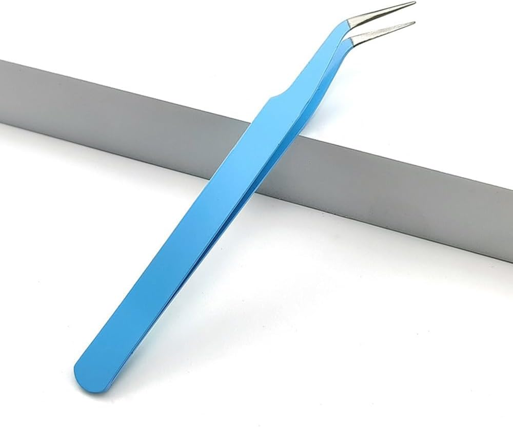 Jarlathy 5 Pcs Stainless Steel Curved Craft Tweezers, Multipurpose Curved Tip Craft Tweezers for Intricate Projects, Scrapbooking, Cardmaking, Stickers, Etc image number 3