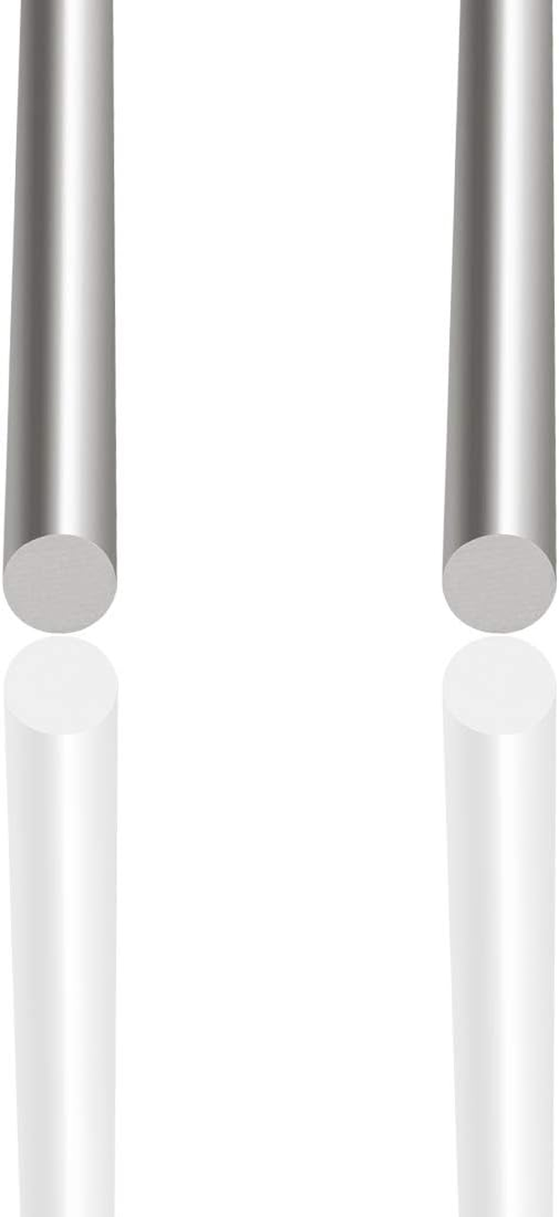 Swpeet 2Pcs 1/4 Inch Stainless Steel Solid round Rod Lathe Bar Stock Kit, Diameter 5Mm Length 356Mm, Perfect for Various Shaft, Miniature Axle, Model Plane, Model Ship, Model Cars (6.35Mm&times;356Mm) image number 6