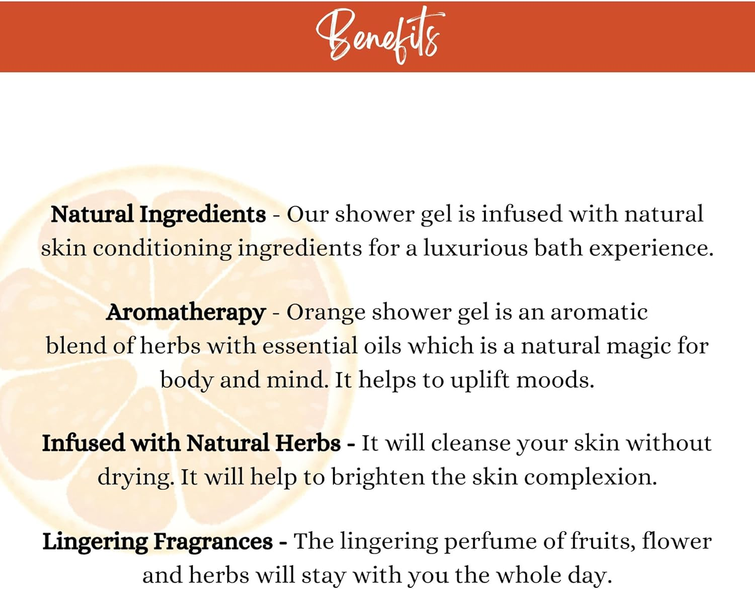 Bodyherbals Brightening Booster Orange Shower Gel with Skin Conditioners, 200Ml image number 3