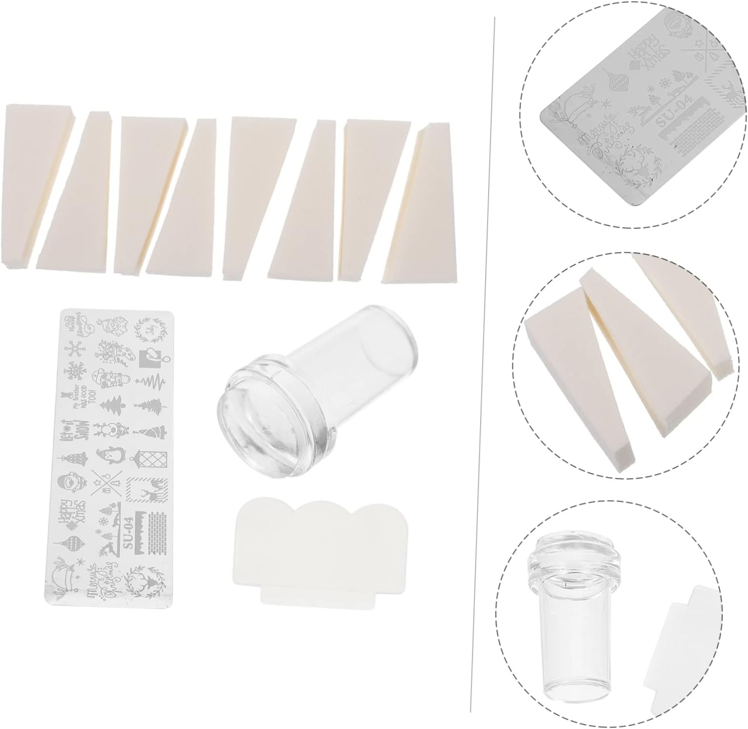 COMPUKAS 1Set Nail Stamping Plates for Creative Nail Art Unique Manicure Supply Reusable Templates for Festivals and Eye-Catching Designs image number 6