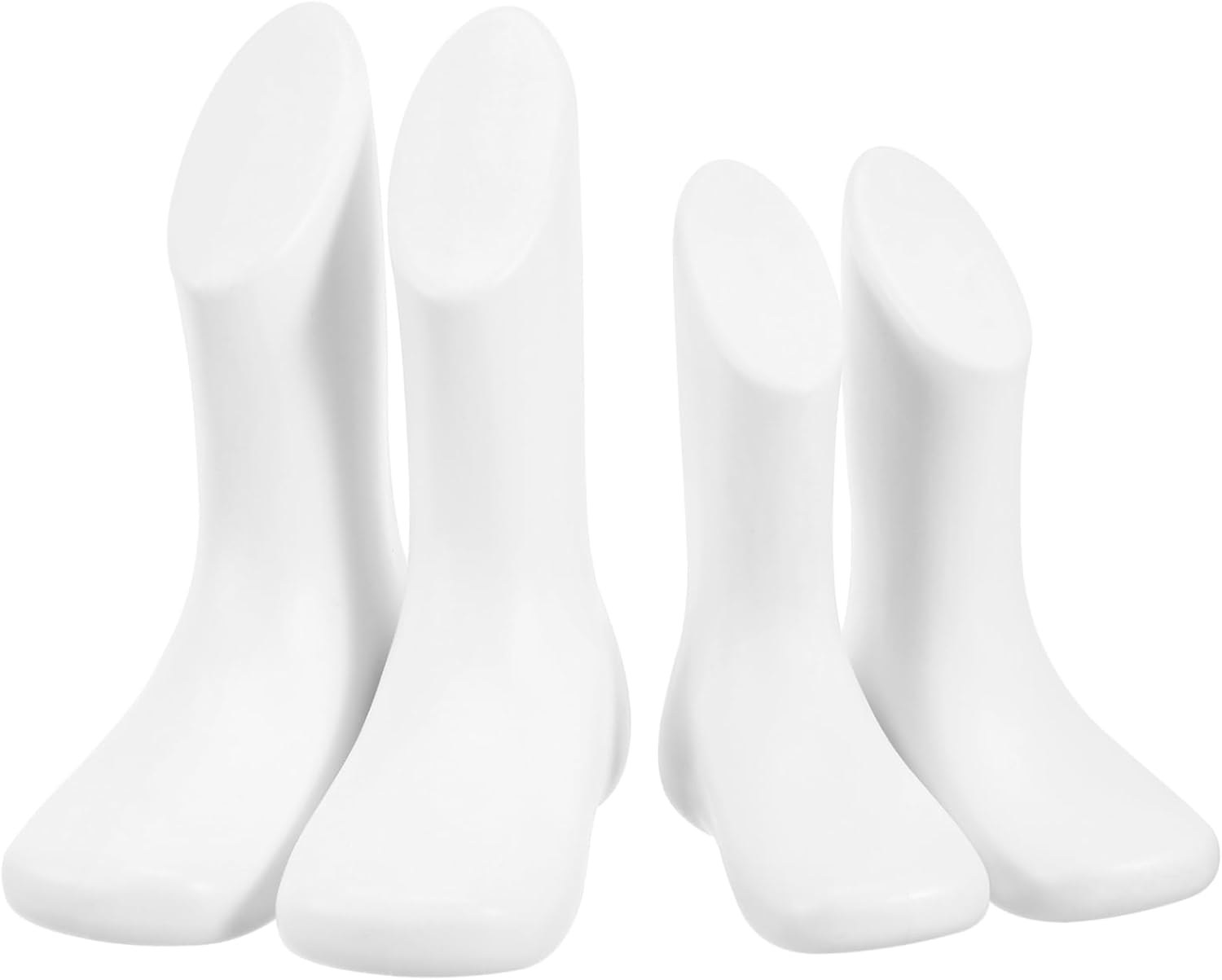 4Pcs Foot Mold Plastic Displaying Mannequin Feet for Shoe Store Retail Supply Reusable Shoe Display