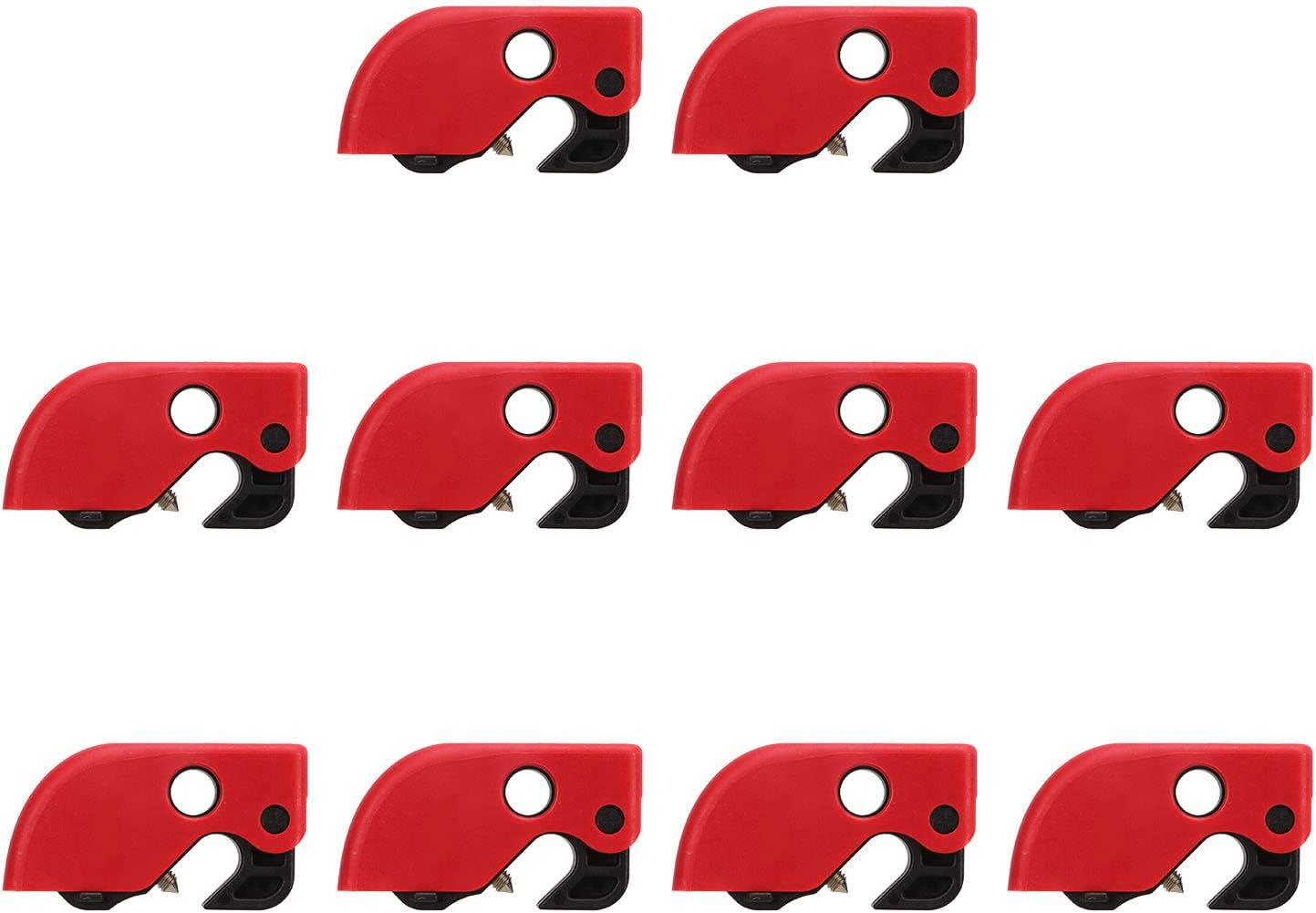 Circuit Breaker Lockout, Circuit Breaker Lockout Device Self Tightening Screw Durable 10Pcs for Industrial Use image number 5