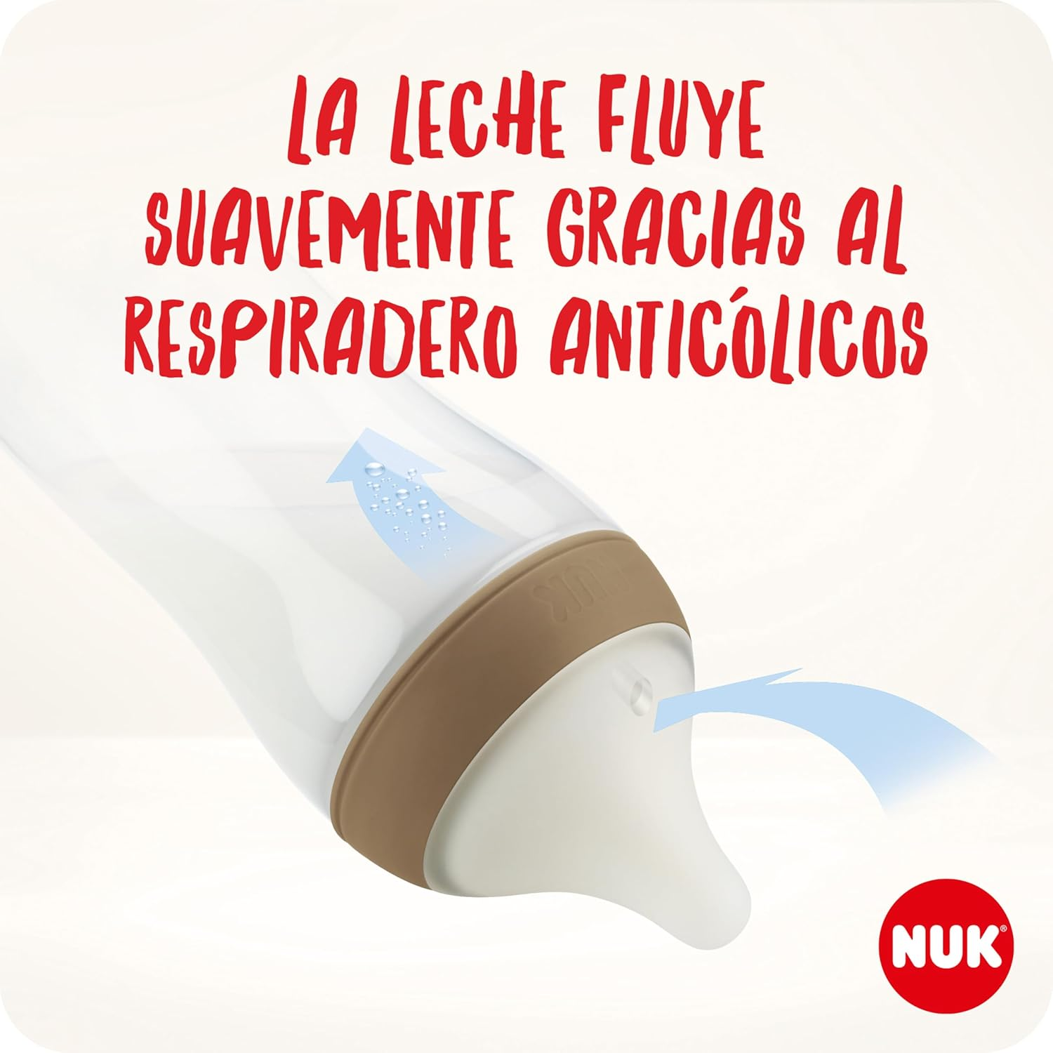 NUK Perfect Match Baby Bottles Set | 3+ Months | Adapts to Baby'S Palate | Temperature Control | anti Colic Vent | 260 Ml | Bpa-Free | Medium Silicone Teat | Rainbow | 3 Count image number 3