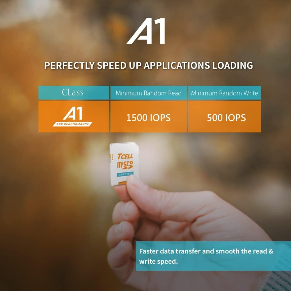 TCELL MASSTIGE 256GB Microsdxc Memory Card with Adapter - A1, UHS-I U3, V30, 4K, Micro SD Card, Read Speeds up to 100 Mb/S, Full HD & 4K UHD Microsd