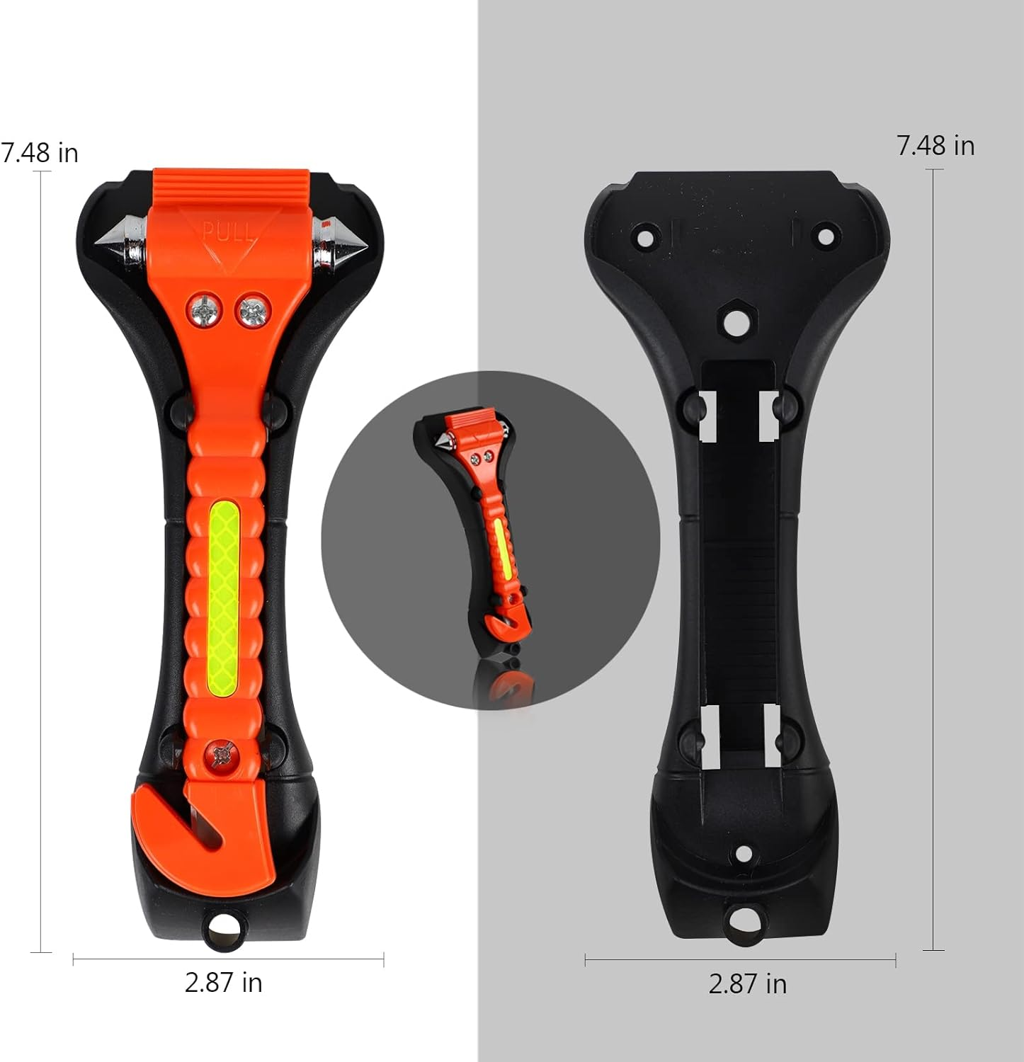 Mortime 6 Pack Car Safety Hammer Window Breaker, Car Emergency Escape Tool, Window Hammer Seat Belt Cutter image number 4