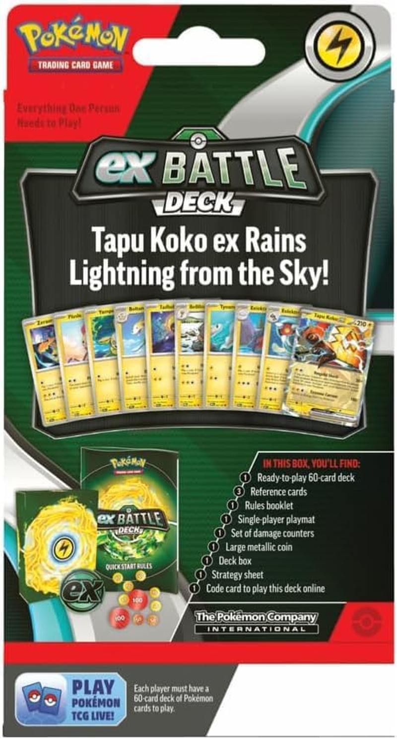 Pokemon TCG: Battle Deck Tapu Koko Ex image number 3