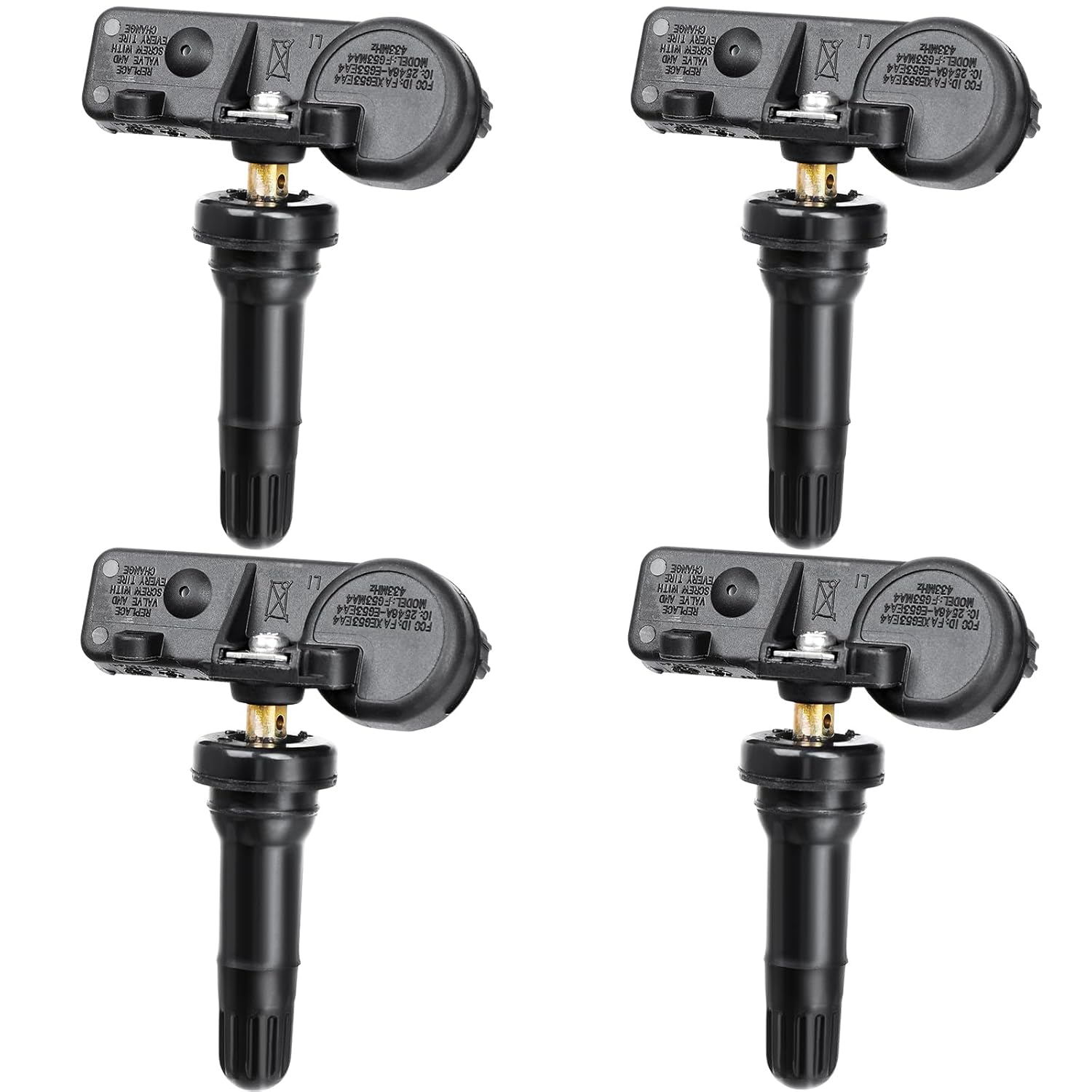 56029398AB TPMS Sensors Replacement for Chrysler Jeep Fiat Dodge Ram, Fits Charger Challenger Grand Cherokee Wrangler Tire Pressure Monitoring System OE#68142397AA 68241067AA 68241067AB 433Mhz, 4Pcs image number 5